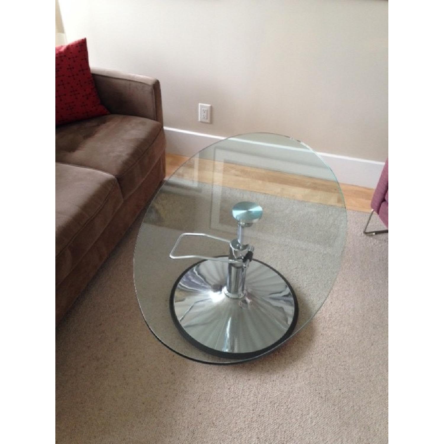 Hydra Table Height-Adjustable Glass Cocktail Table - image-3