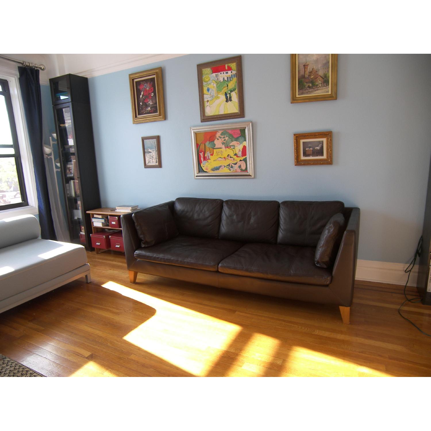 Ikea Stockholm Seglora Dark Brown Sofa - image-6