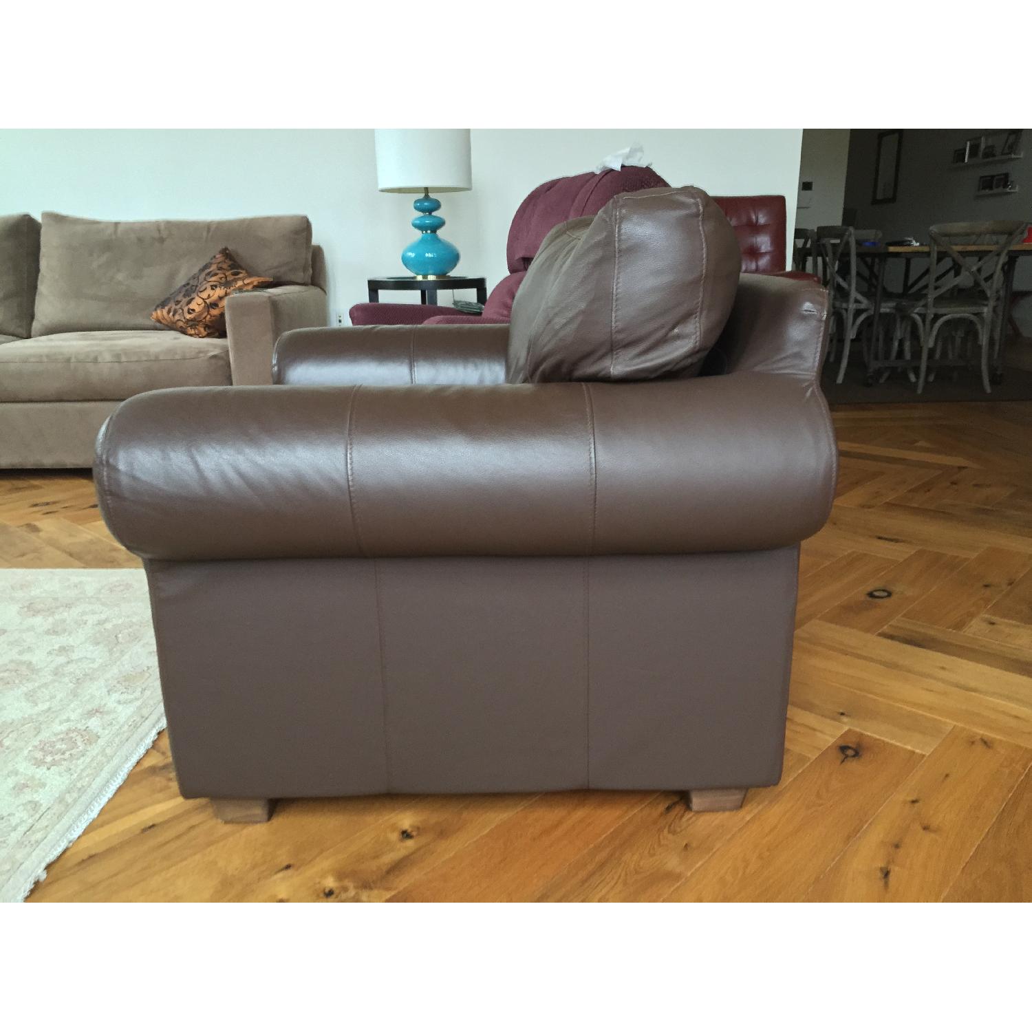 Ikea Leather Arm Chair - image-2