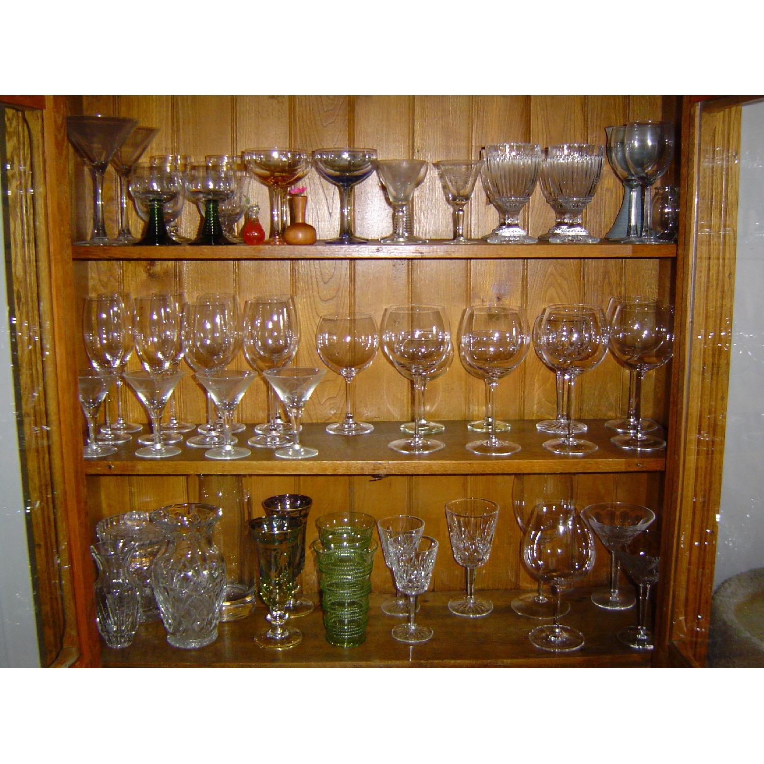 Antique Early American Sideboard Hutch - image-2