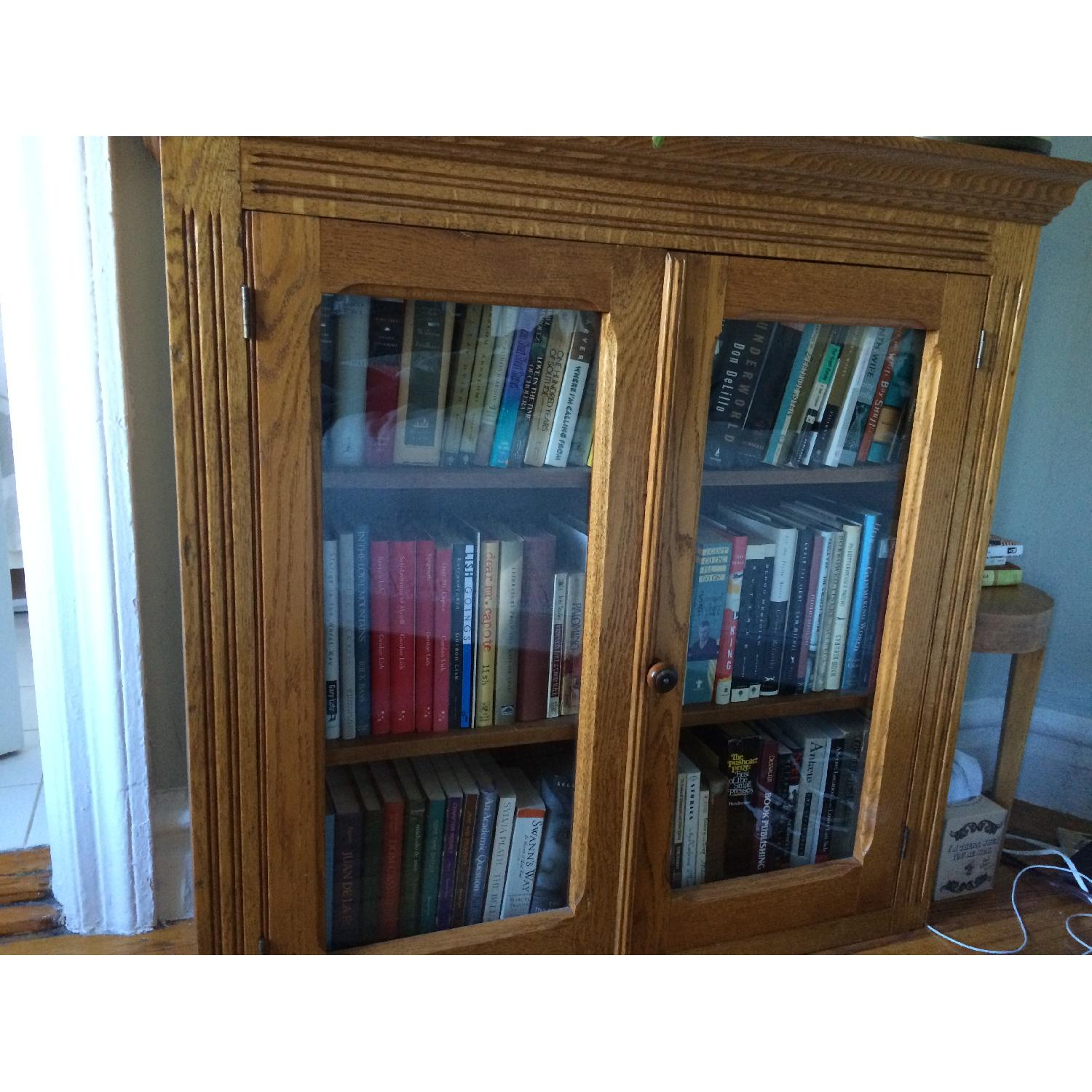 Antique Early American Sideboard Hutch - image-4