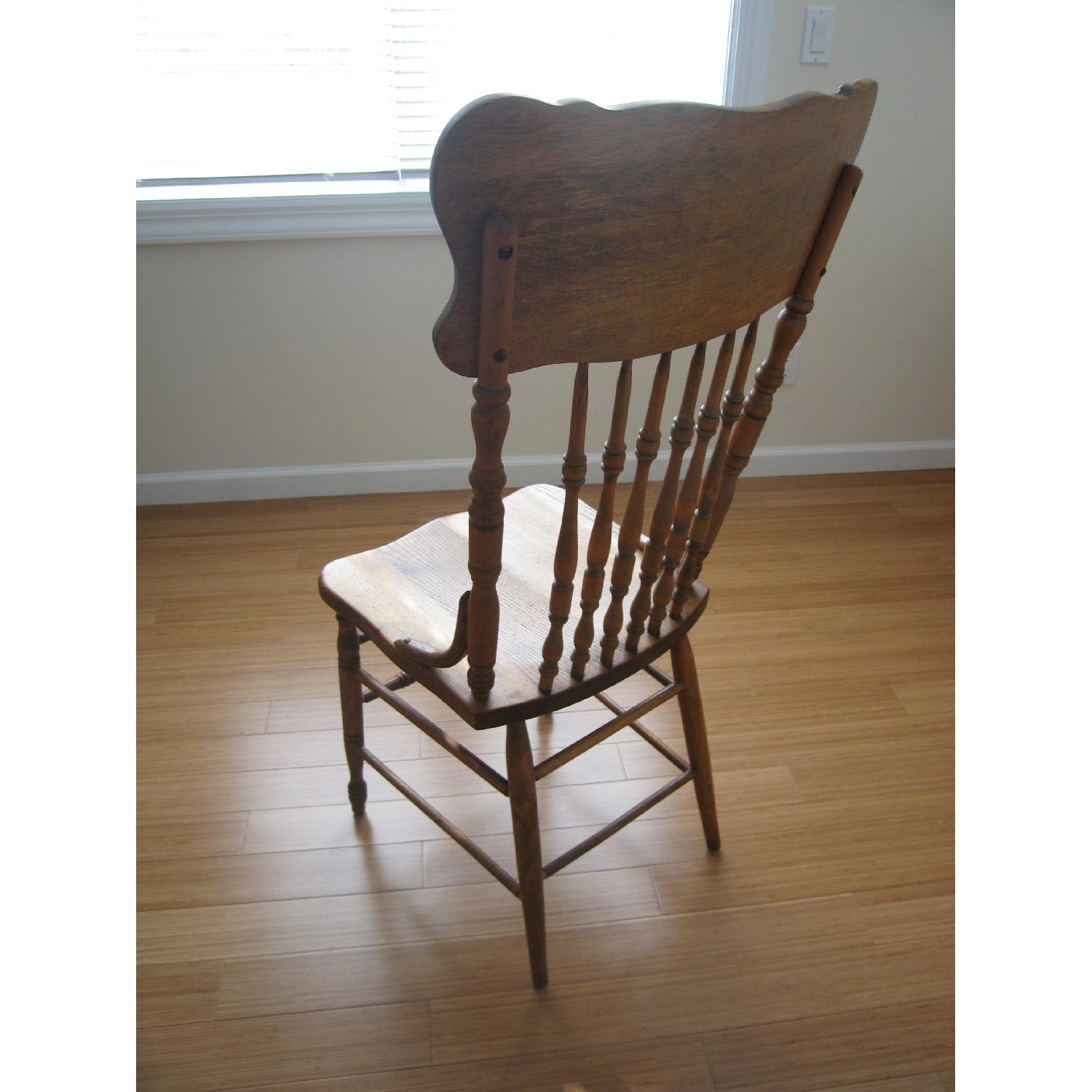 Antique Wood Chair - image-2