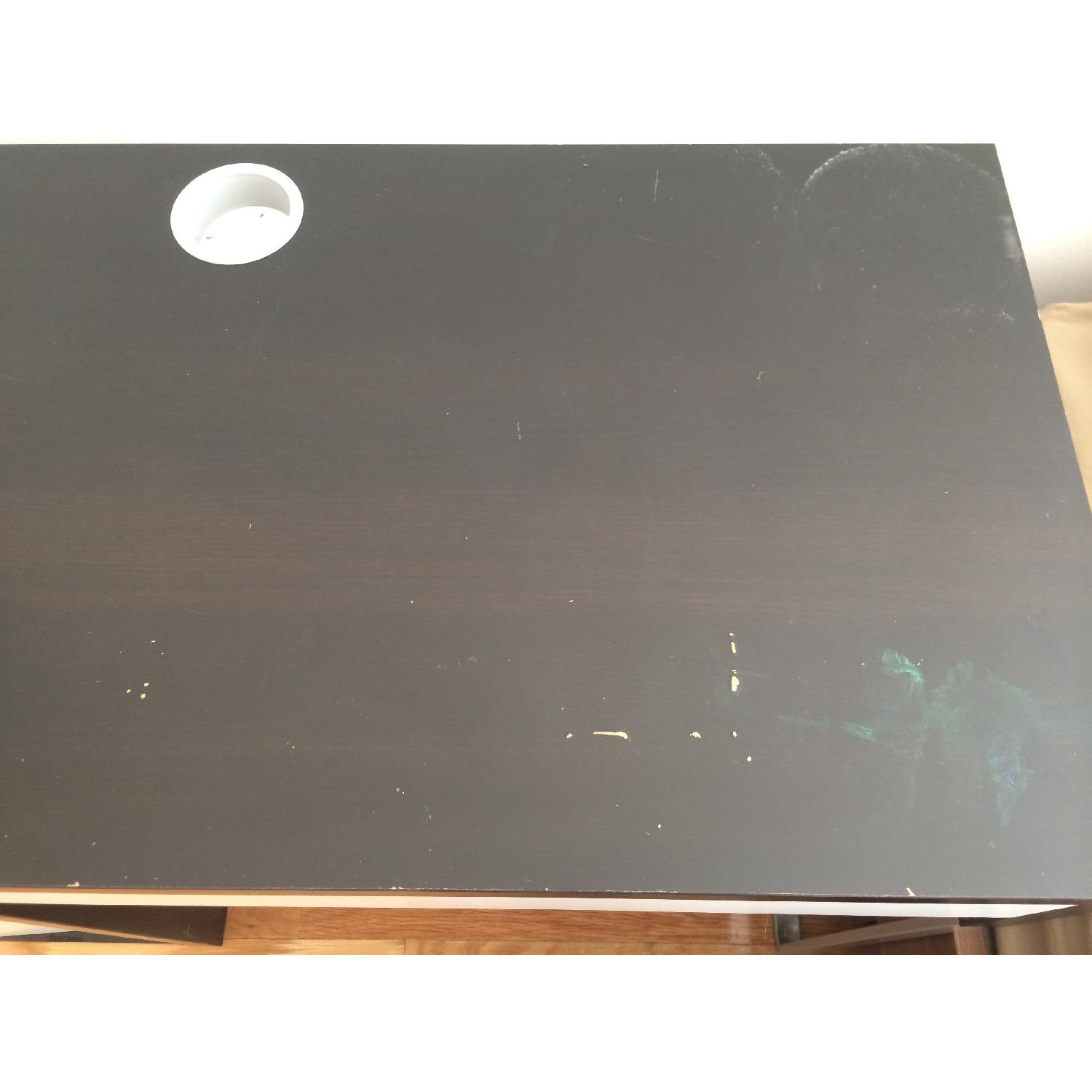 Ikea Computer Desk and Pottery Barn Office Chair - image-1