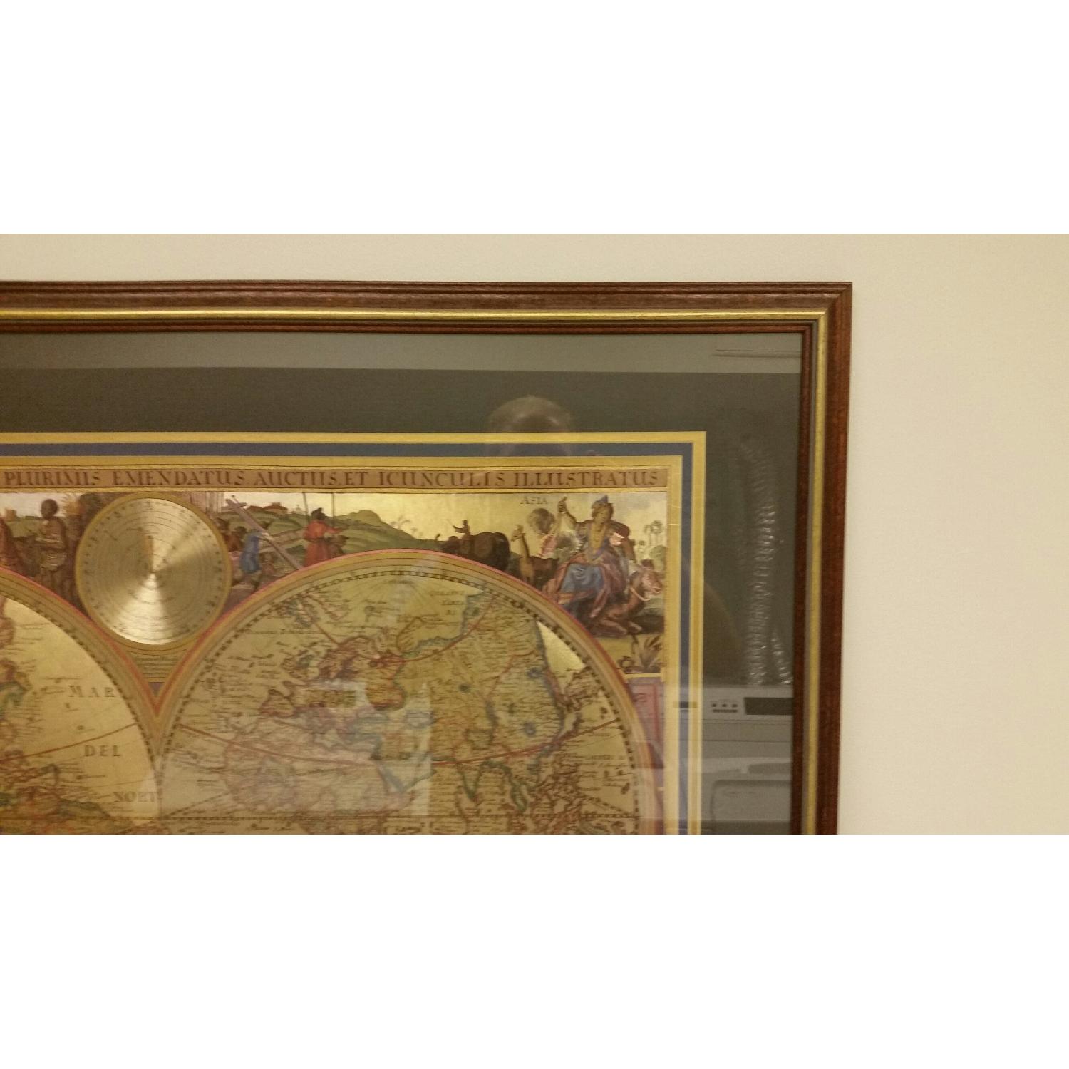 Bombay Company Wood Framed Map of the World - image-2
