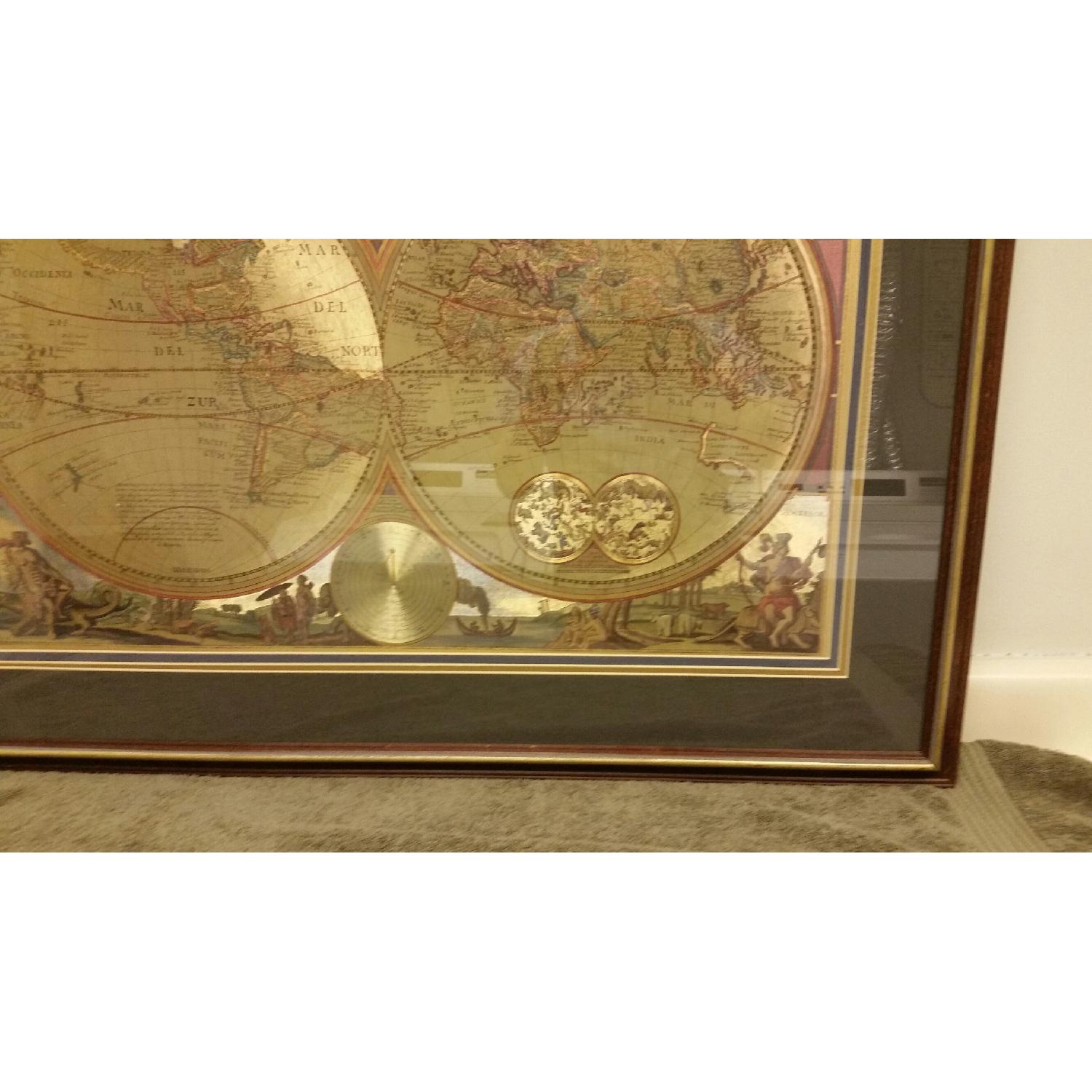 Bombay Company Wood Framed Map of the World - image-3