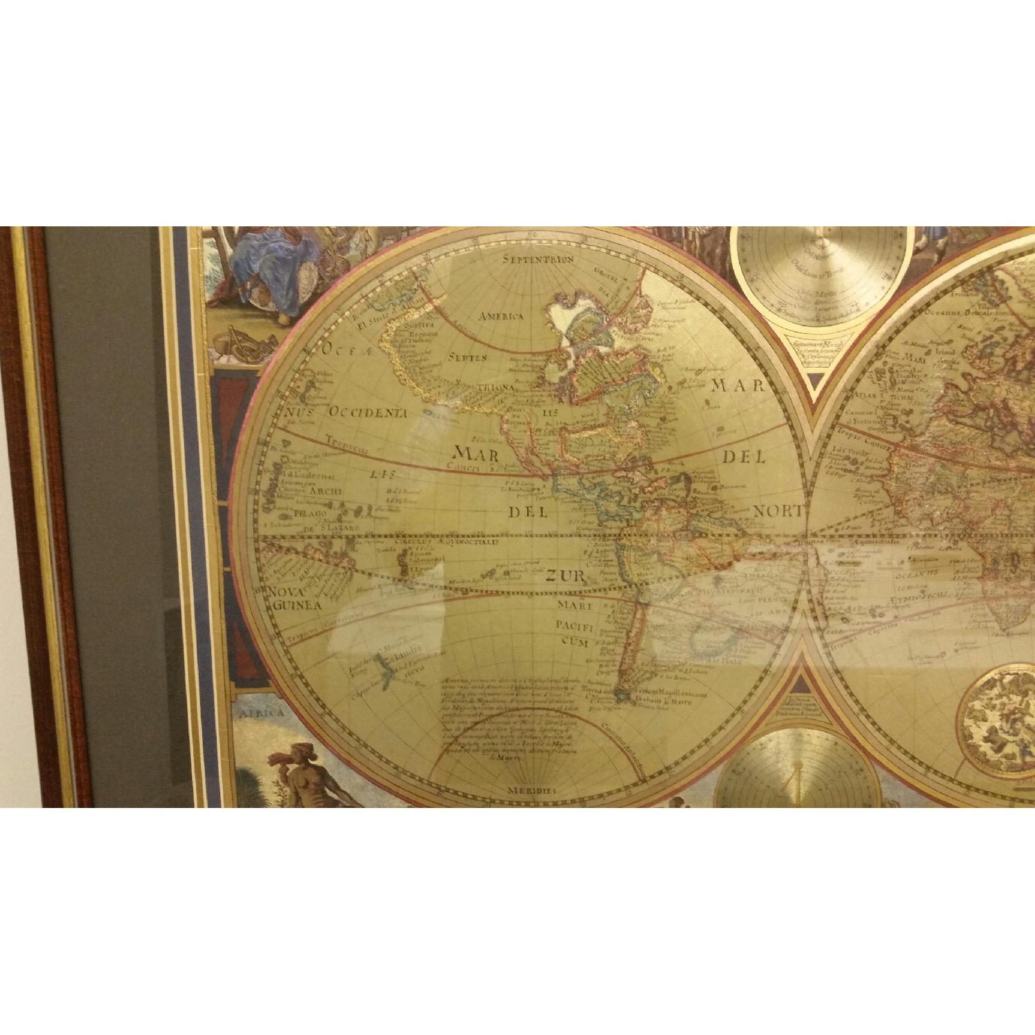 Bombay Company Wood Framed Map of the World - image-6