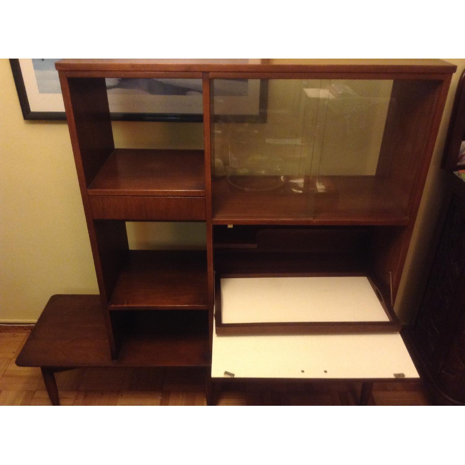 Mainline by Hooker Mid Century Modern Wood and Glass Cabinet - image-6