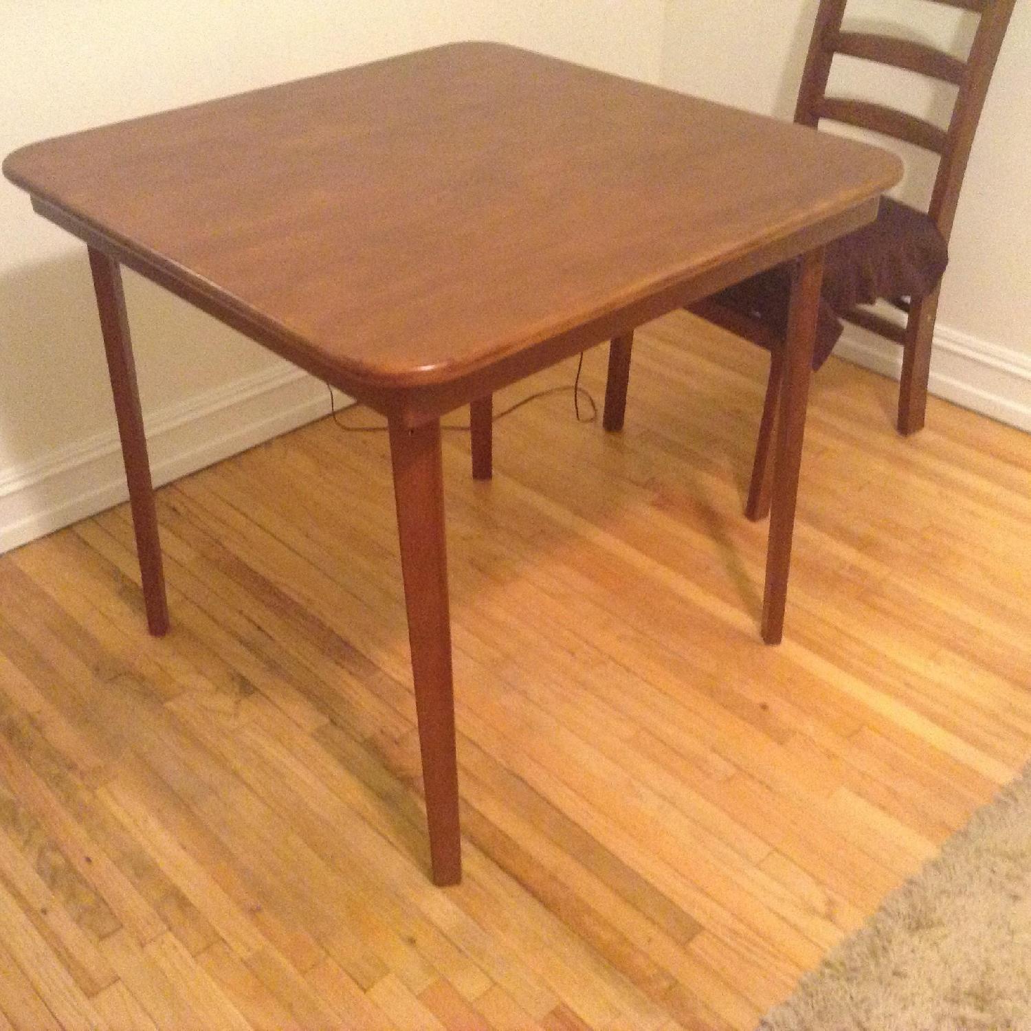 Stakmore Cherry Wood Folding Card Table - image-1