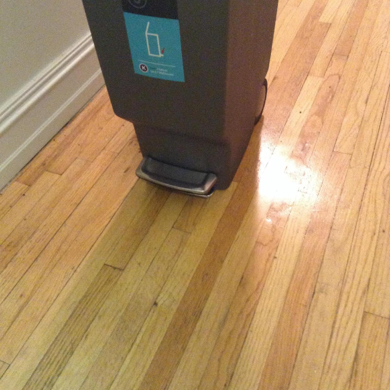 SimpleHuman 40 Liter Tamper-Proof Covered Slim Trash Can - image-1