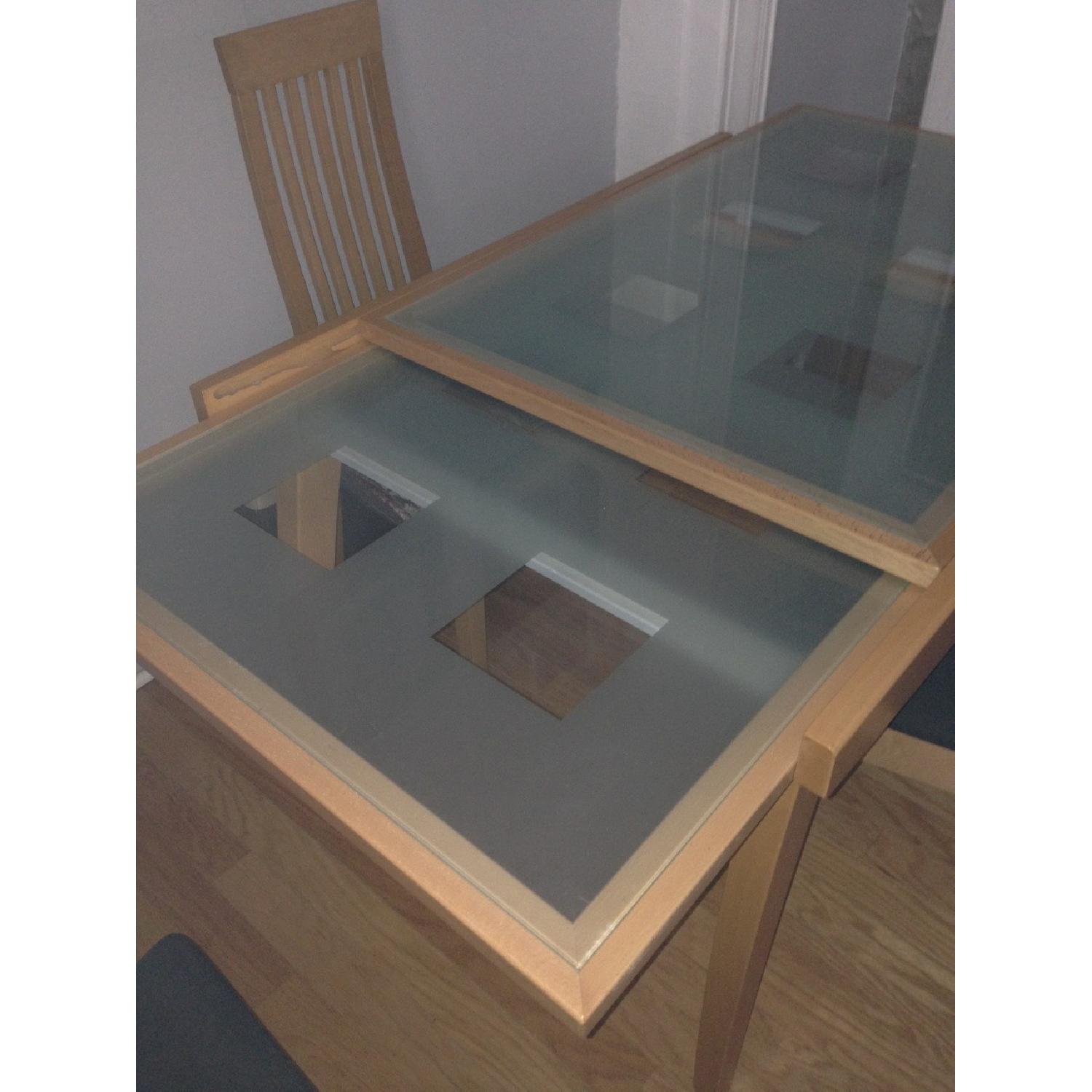 Calligaris Bon Ton Glass Extension Dining Table w/ 4 Chairs - image-2