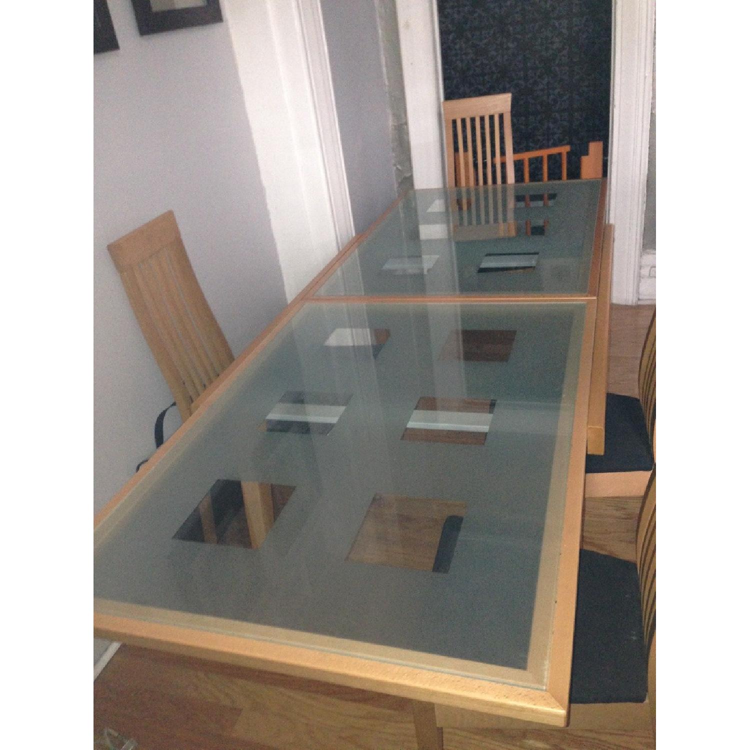Calligaris Bon Ton Glass Extension Dining Table w/ 4 Chairs - image-4