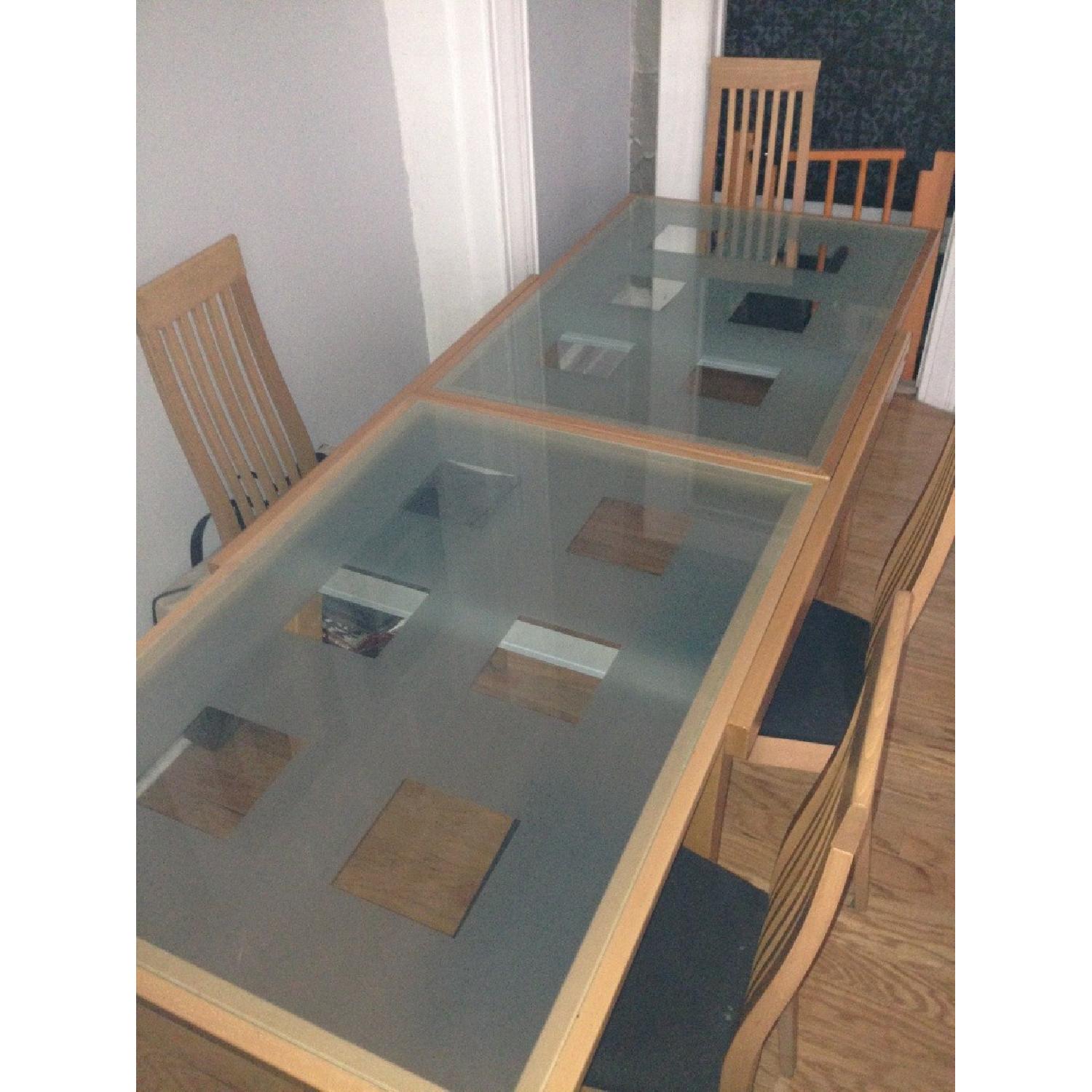Calligaris Bon Ton Glass Extension Dining Table w/ 4 Chairs - image-5