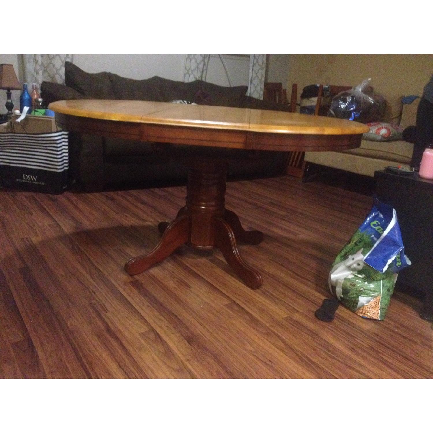 Hard Wood Dining Table w/ 4 Chairs AptDeco