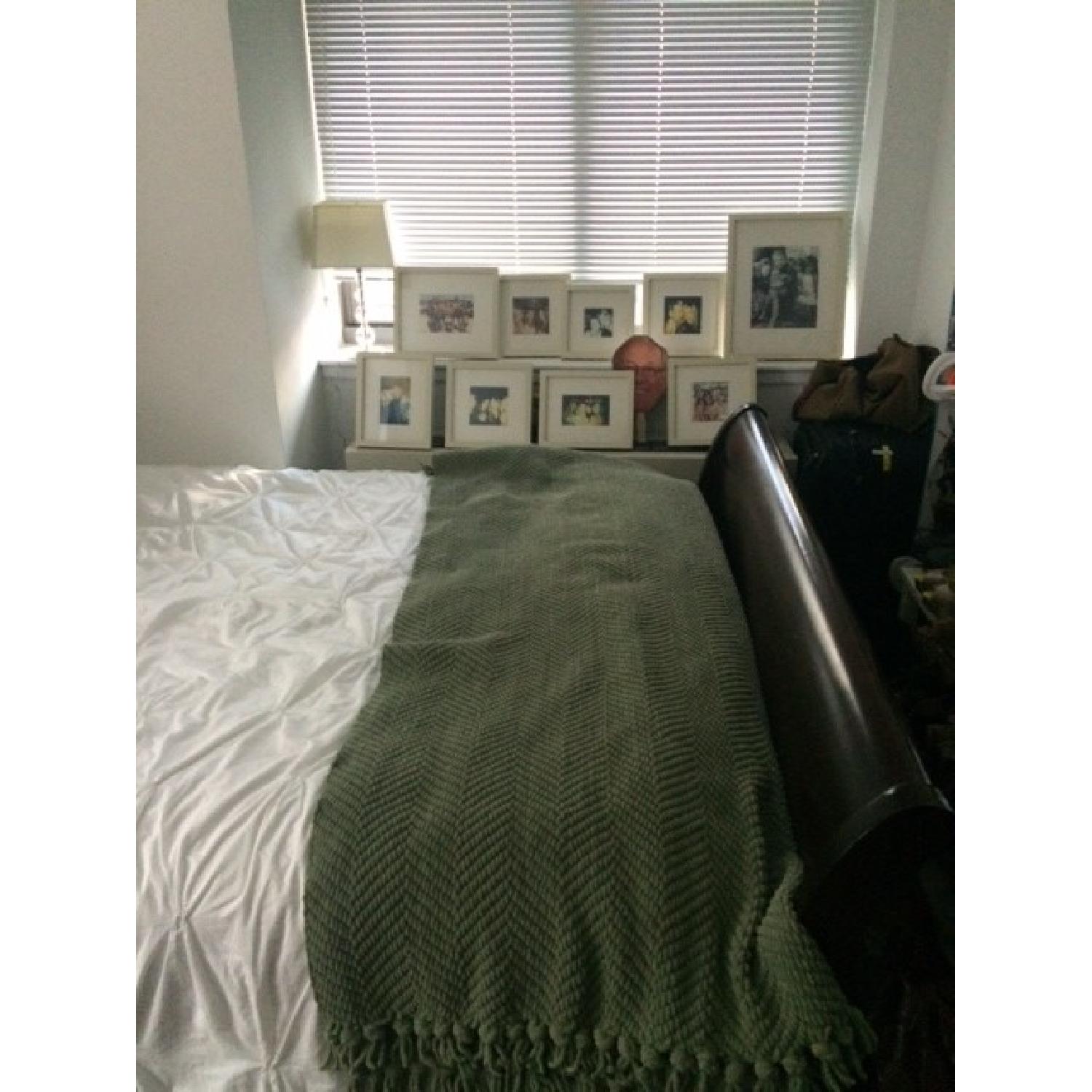 Macy's Cherry Wood Sleigh Bed - image-2