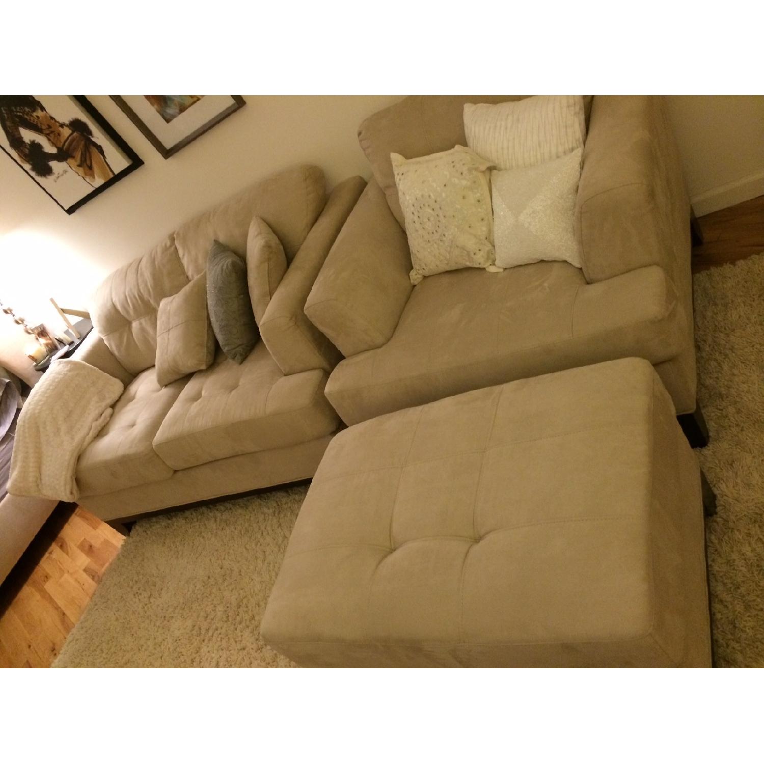 Cindy Crawford Home Collection Love Seat + Chair & Ottoman - image-5