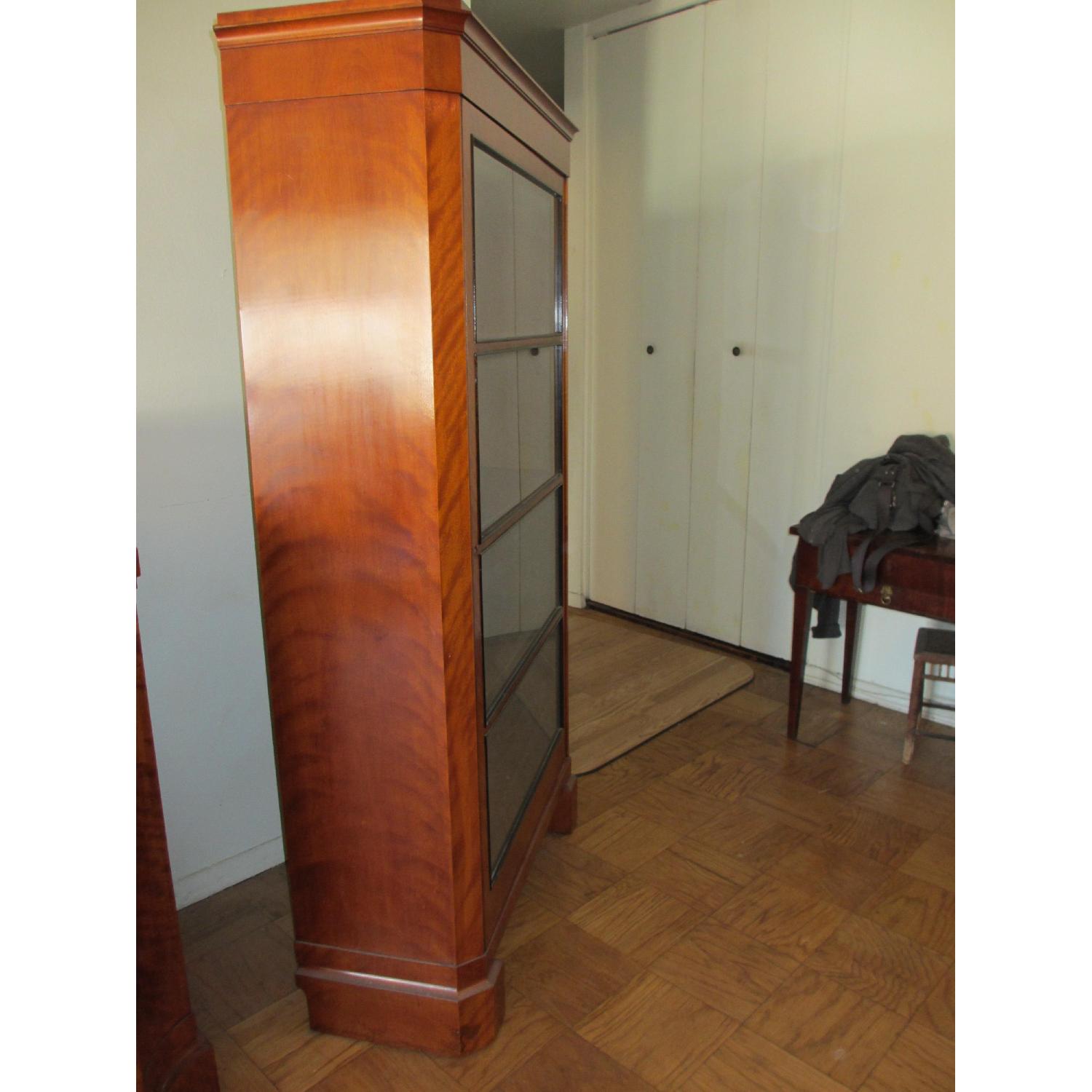 Otto Schubert - Dresden 1920'S German Tiger Maple China Cabinet - image-3