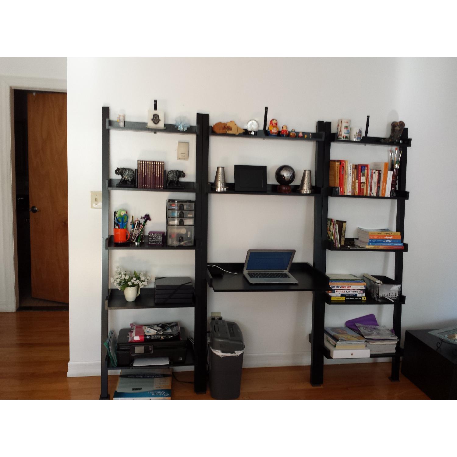 Container Store Leaning Desk w/ Shelves - image-1