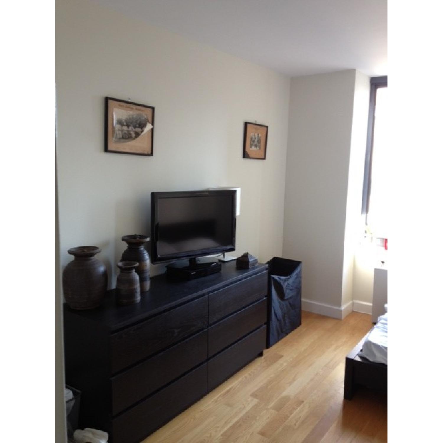 Ikea Malm 6 Drawer Dresser- Dark Birch - image-1