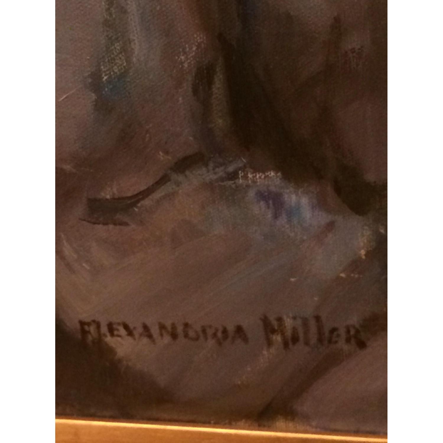 Lady Reading A Book Oil Painting Canvas - image-1