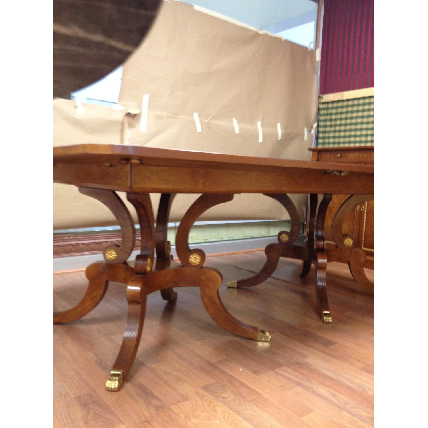 Francesco Molon Giemme Double Pedestal Dining Table w/ 2 Leaves - image-8