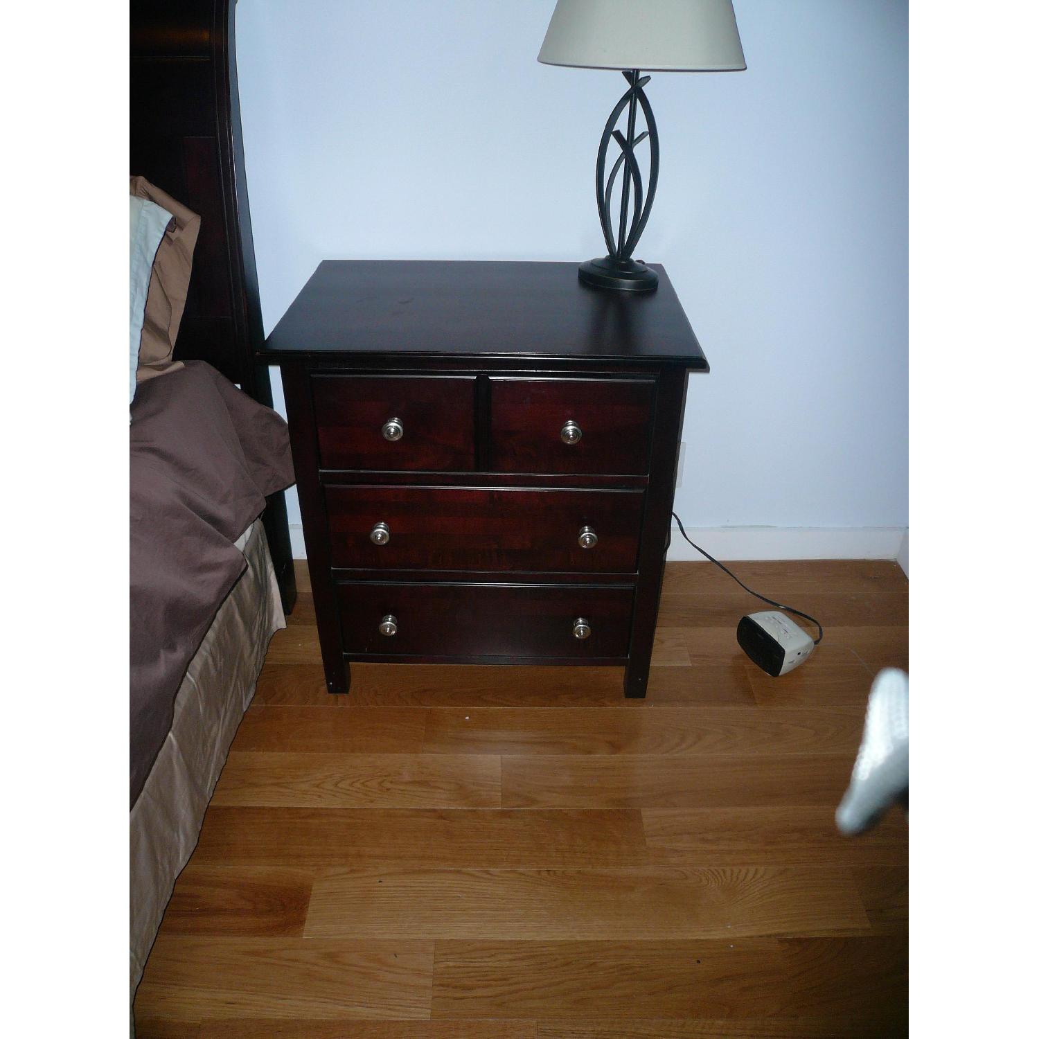 Macy's Solid Wood Bedside Table - image-1