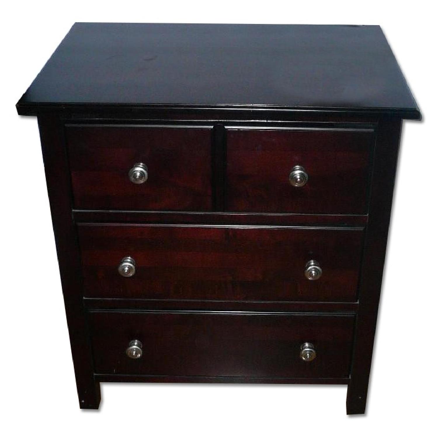 Macy's Solid Wood Bedside Table - image-0