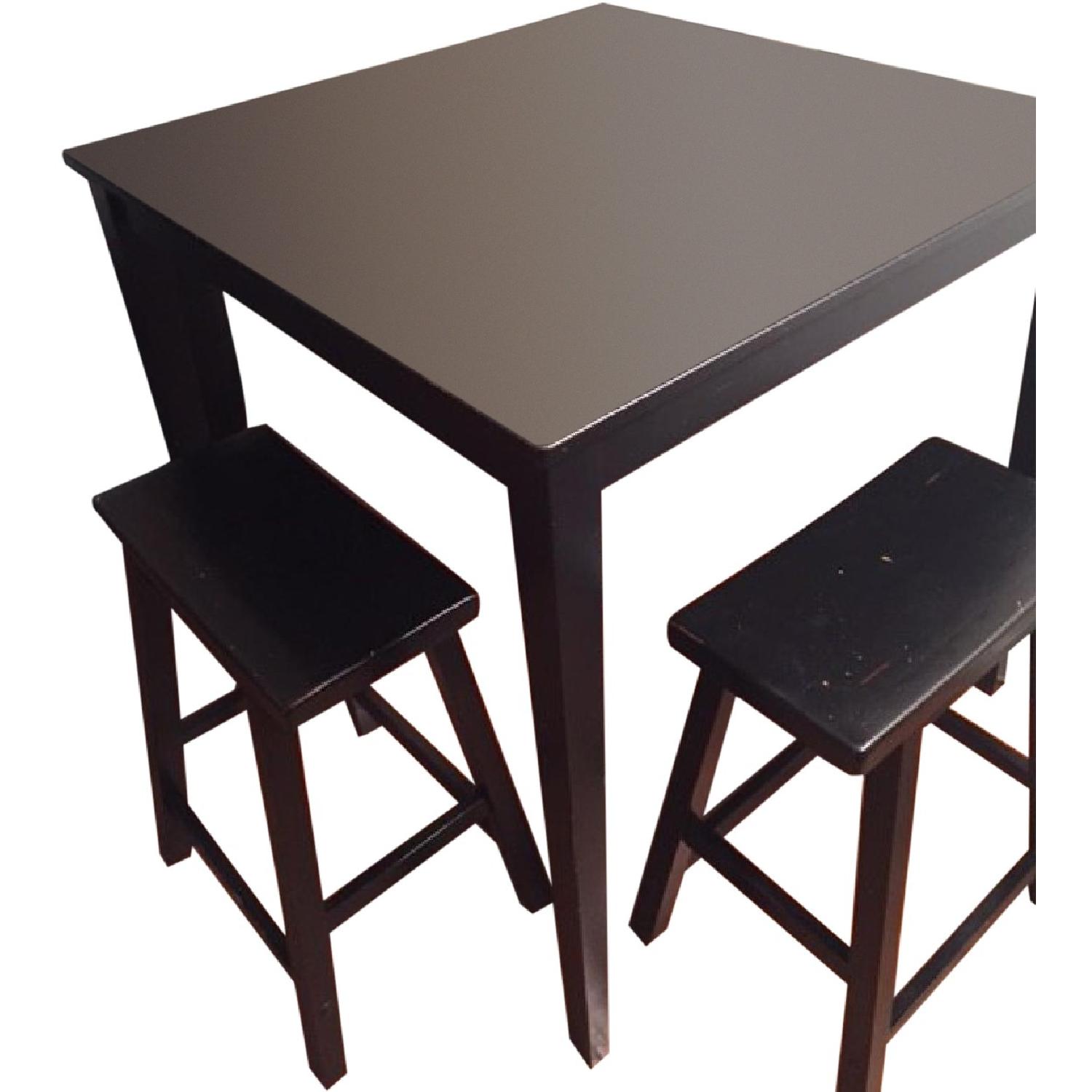 High Top Dining Table w/ 4 Stools - image-4