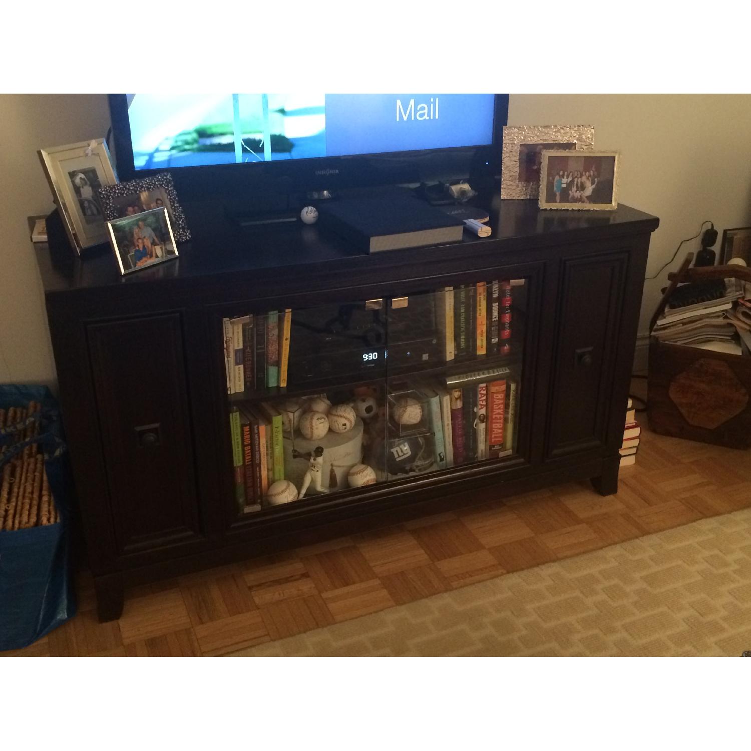 Dark Wood Entertainment Center - image-2