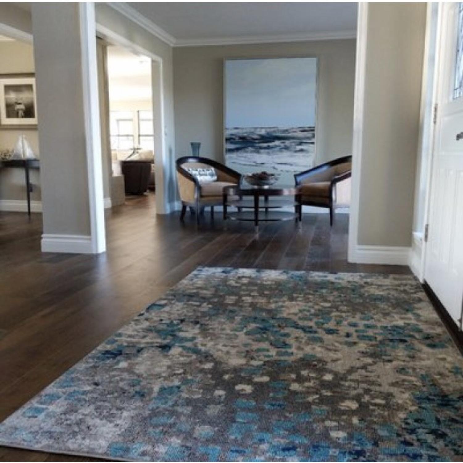 Blue & Light Gray Area Rug AptDeco