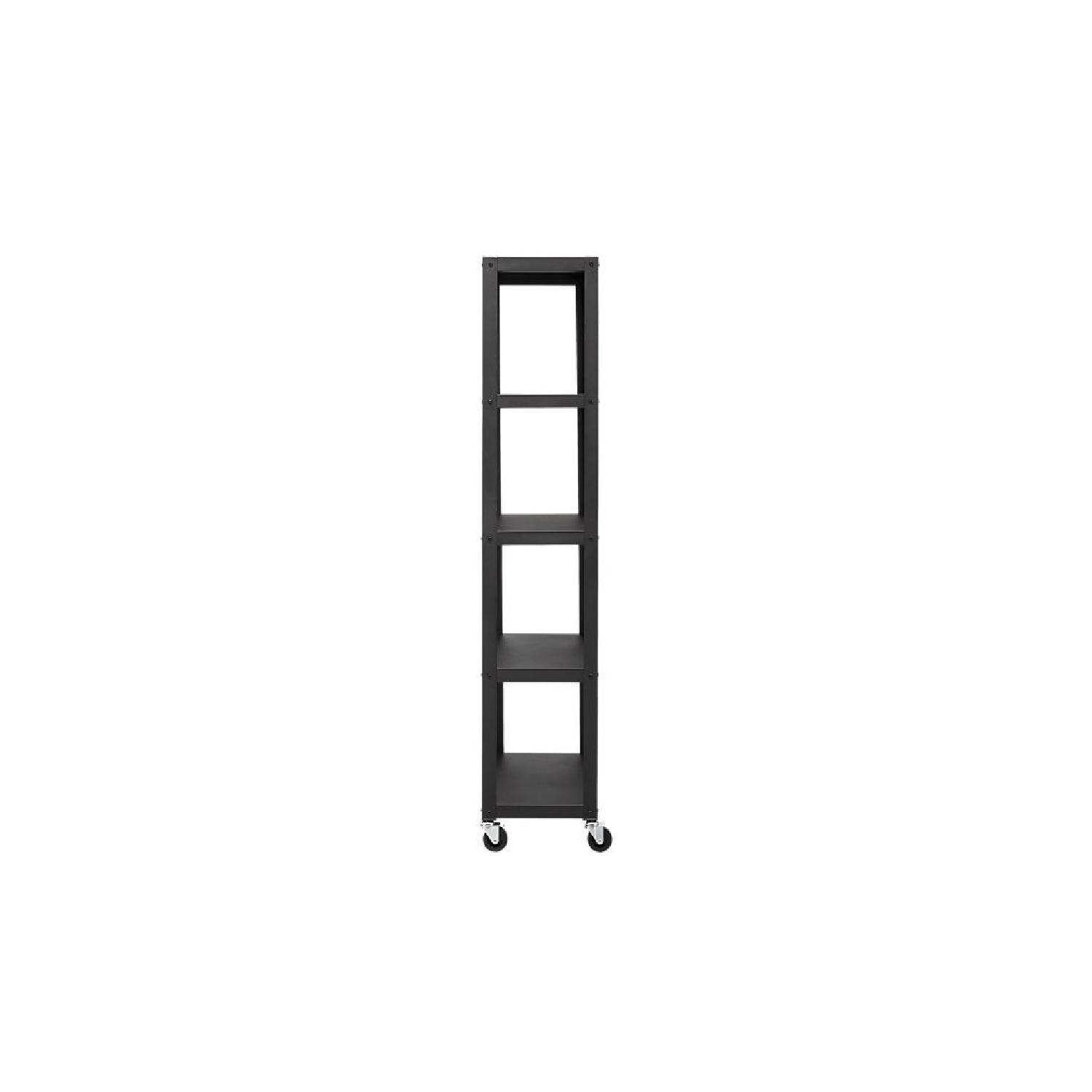CB2 Go-Cart 5 Shelf Rolling Bookcase - image-1
