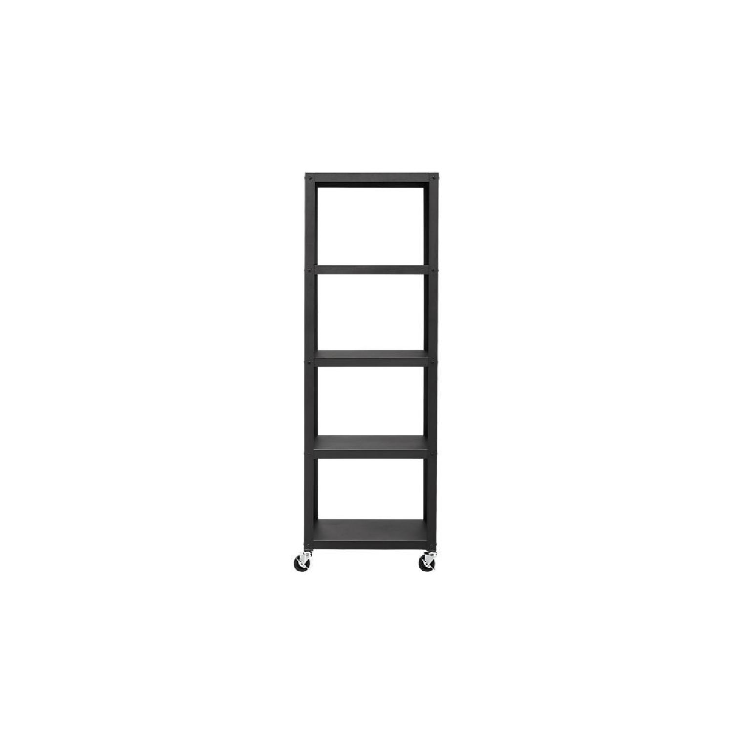 CB2 Go-Cart 5 Shelf Rolling Bookcase - image-2