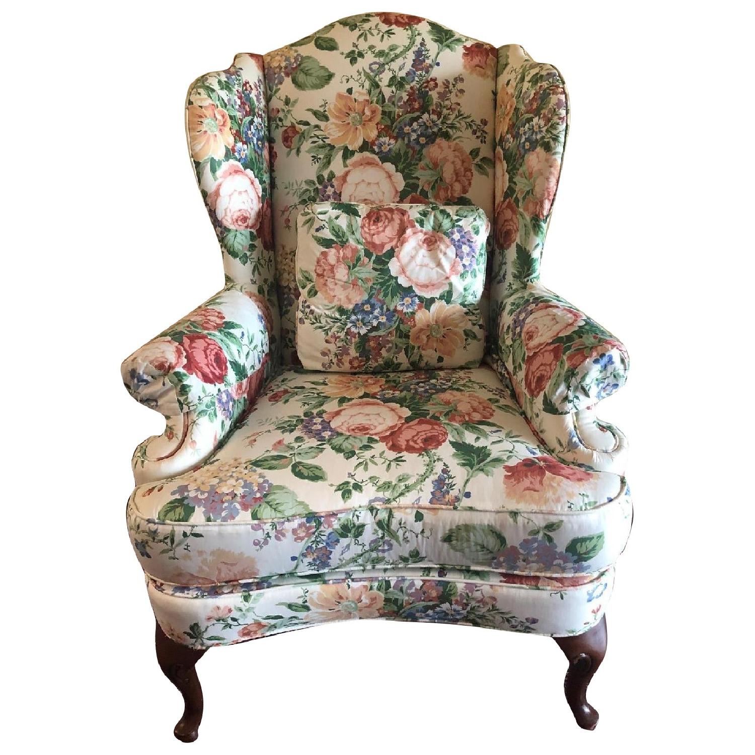 Ethan Allen Wingback Chair Aptdeco