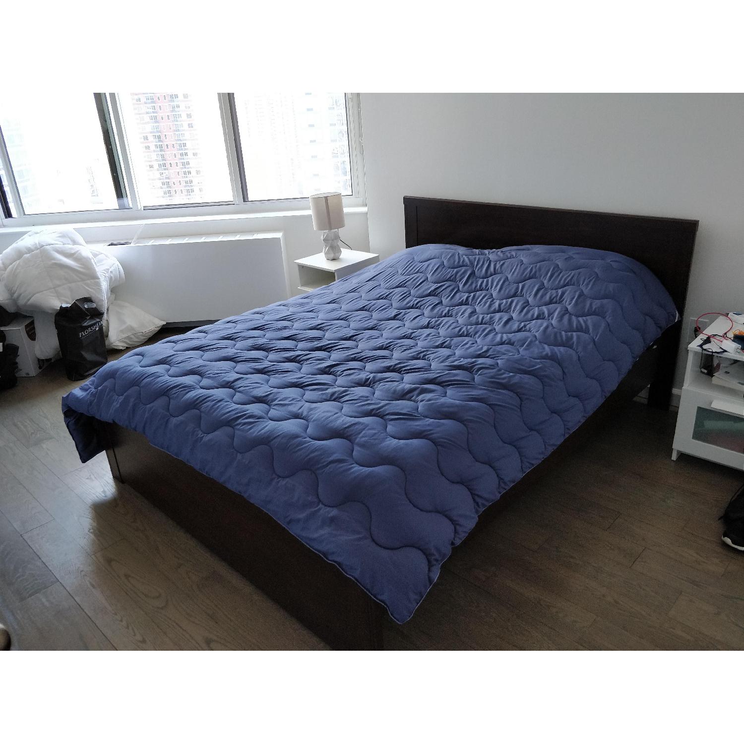 Ikea Brusali Queen Bed w/ Storage Drawers - image-5