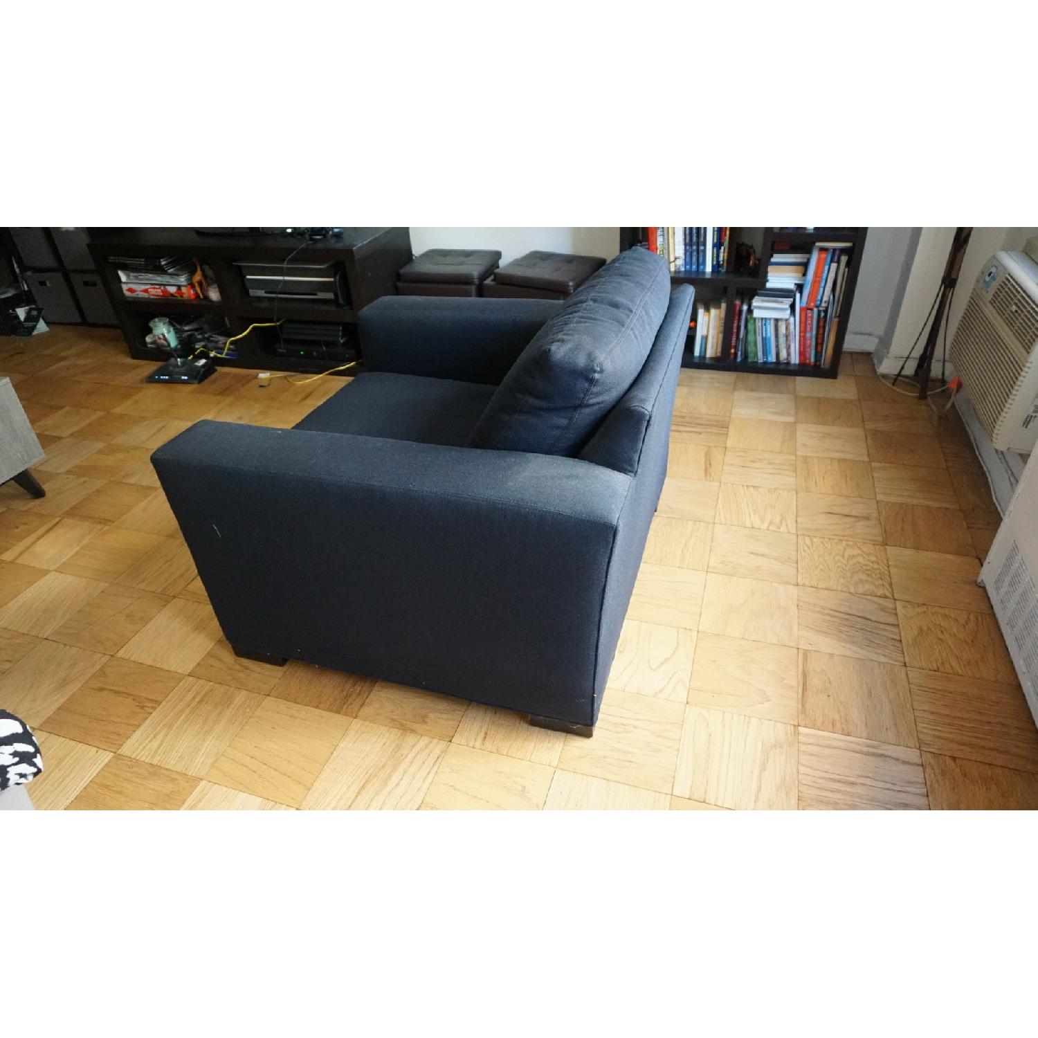 Room & Board Metro Dark Blue Accent Chair - image-1
