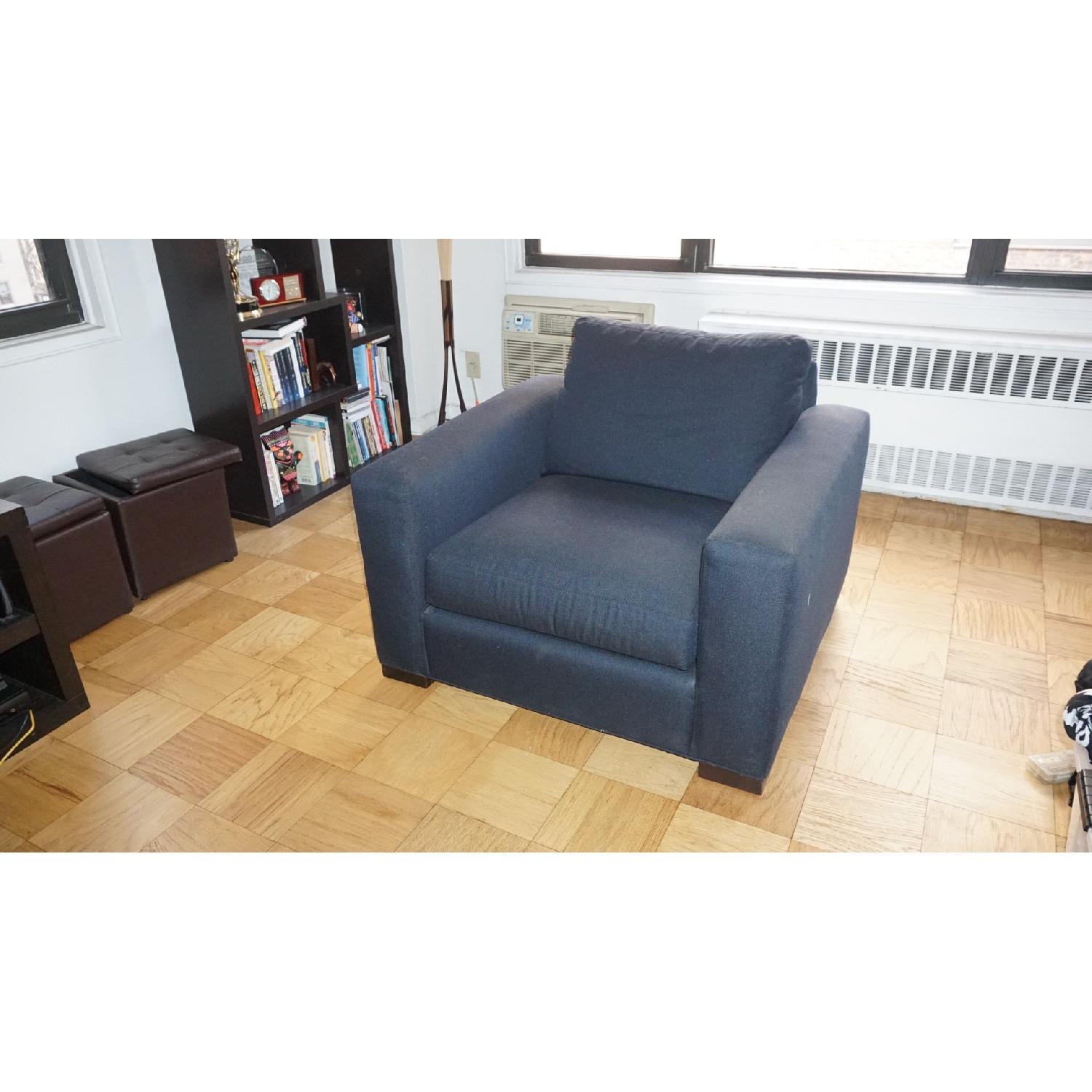 Room & Board Metro Dark Blue Accent Chair - image-2