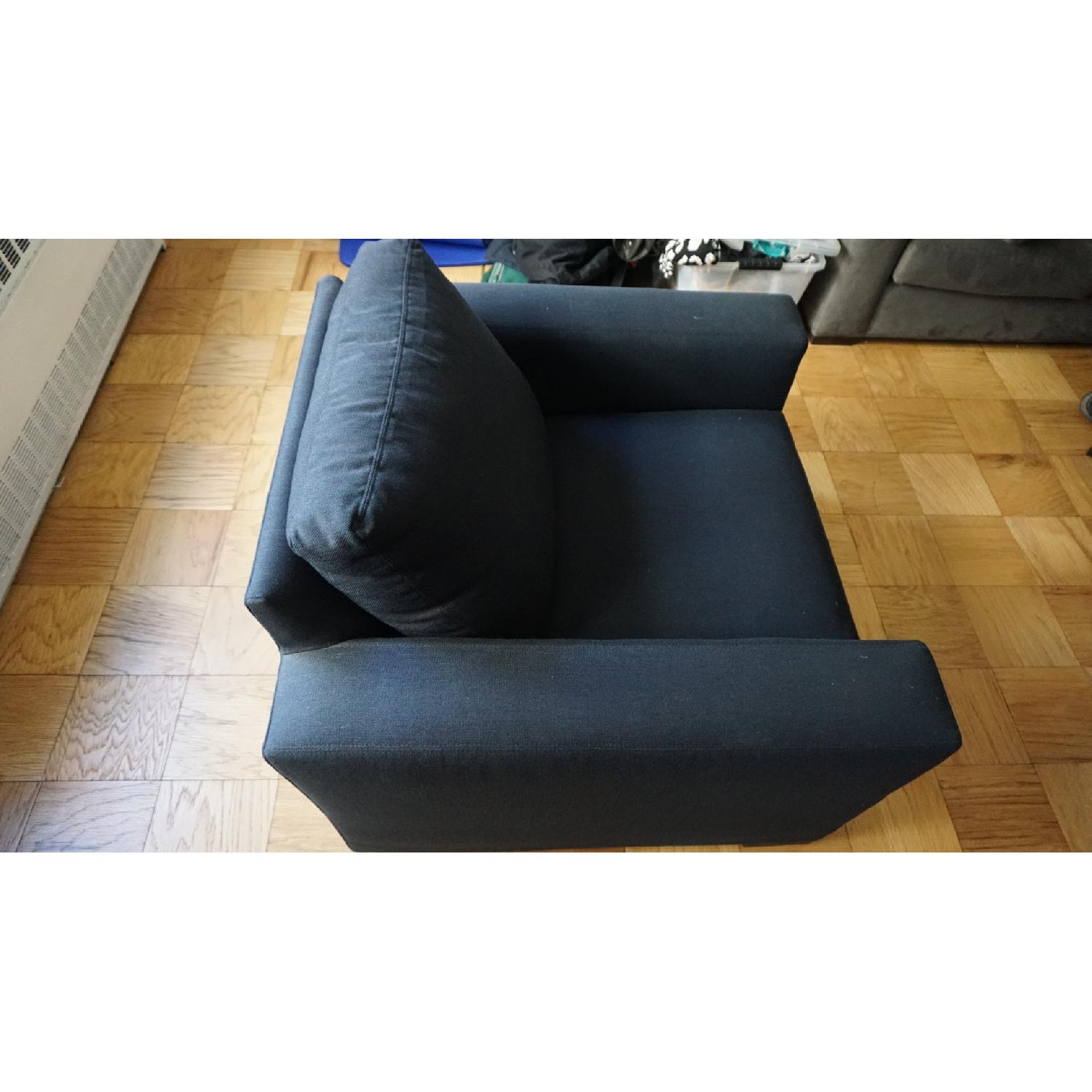 Room & Board Metro Dark Blue Accent Chair - image-3