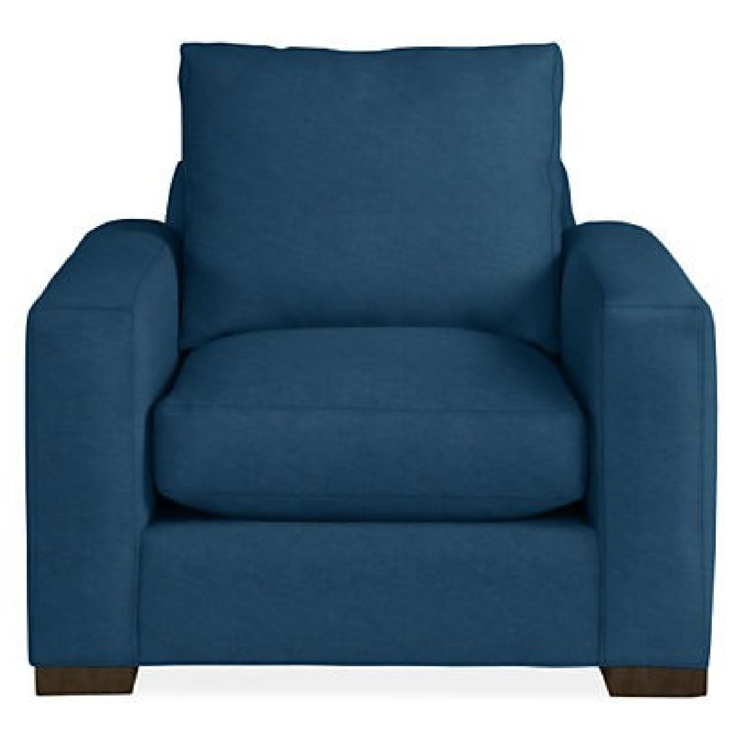 Room & Board Metro Dark Blue Accent Chair - image-0