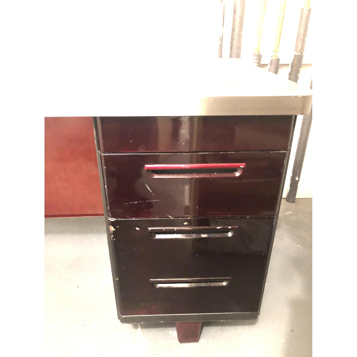 Antique Metal Desk - image-2