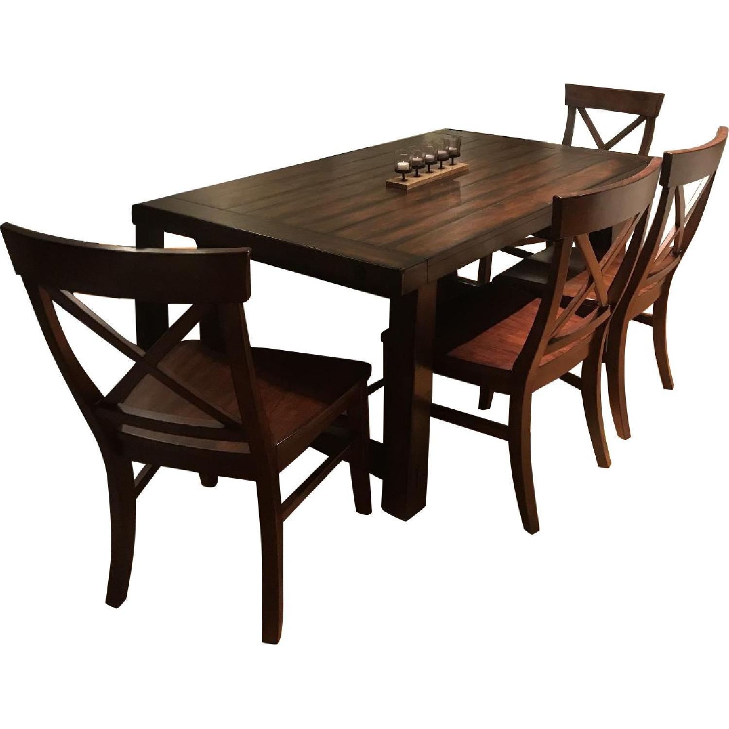 Pottery Barn Dining Table w/ 4 Chairs - image-0