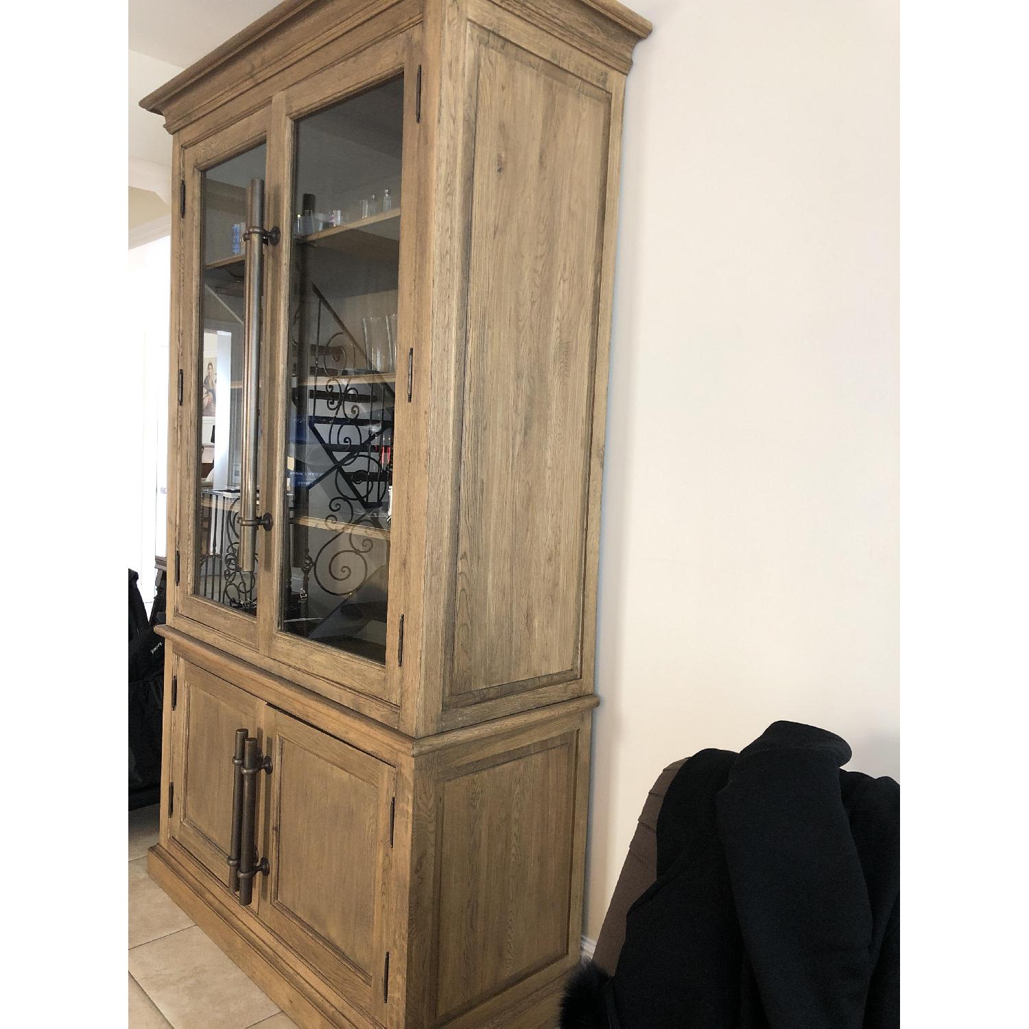 Restoration Hardware Glass Double-Door Sideboard & Hutch - image-3