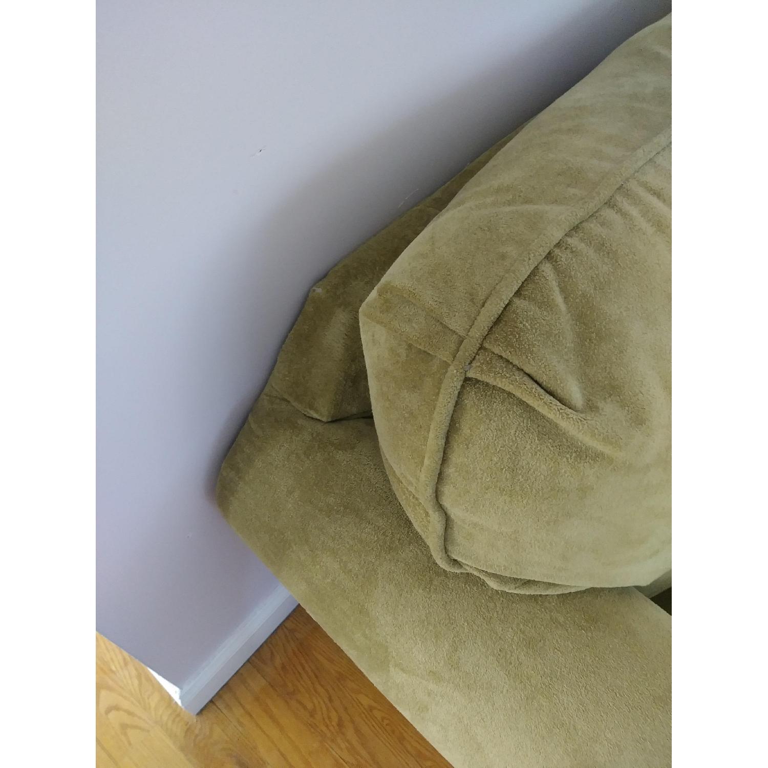 Green Terry Cloth Lounge 2-Piece Sectional Sofa - image-3