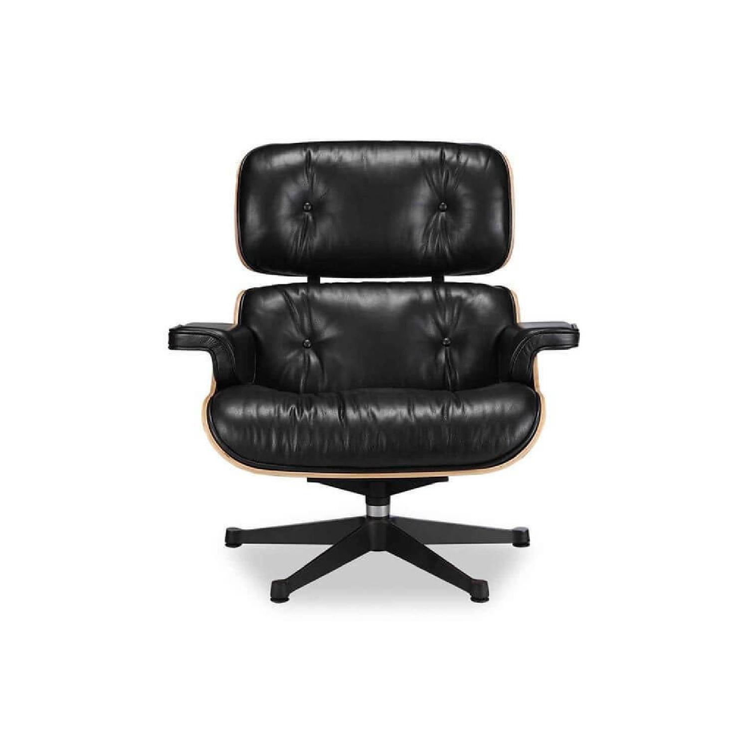 Manhattan Home Design Classic Lounge Chair & Ottoman - image-1