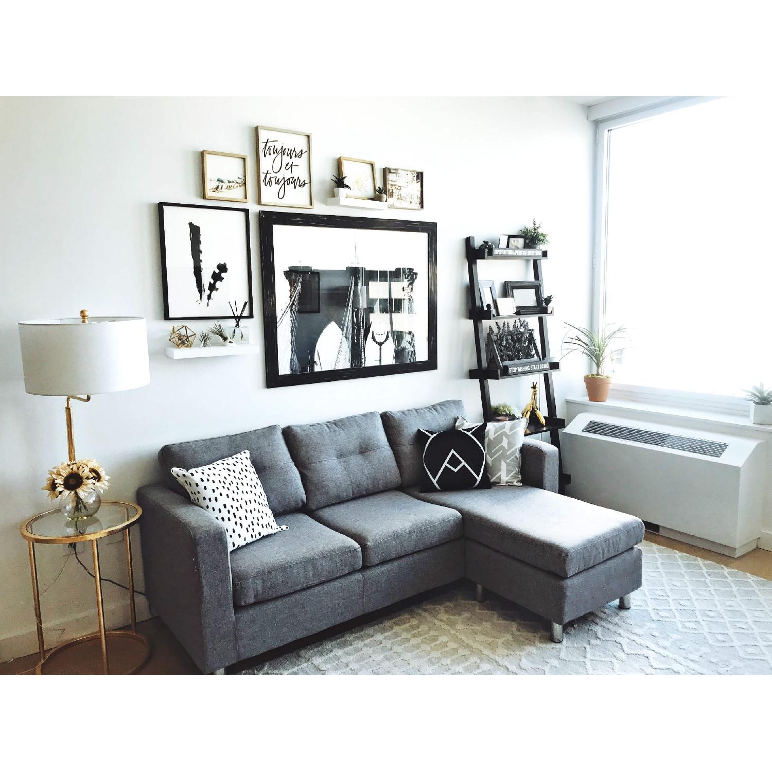 Wade Logan Clarence Reversible Sectional Sofa - image-1