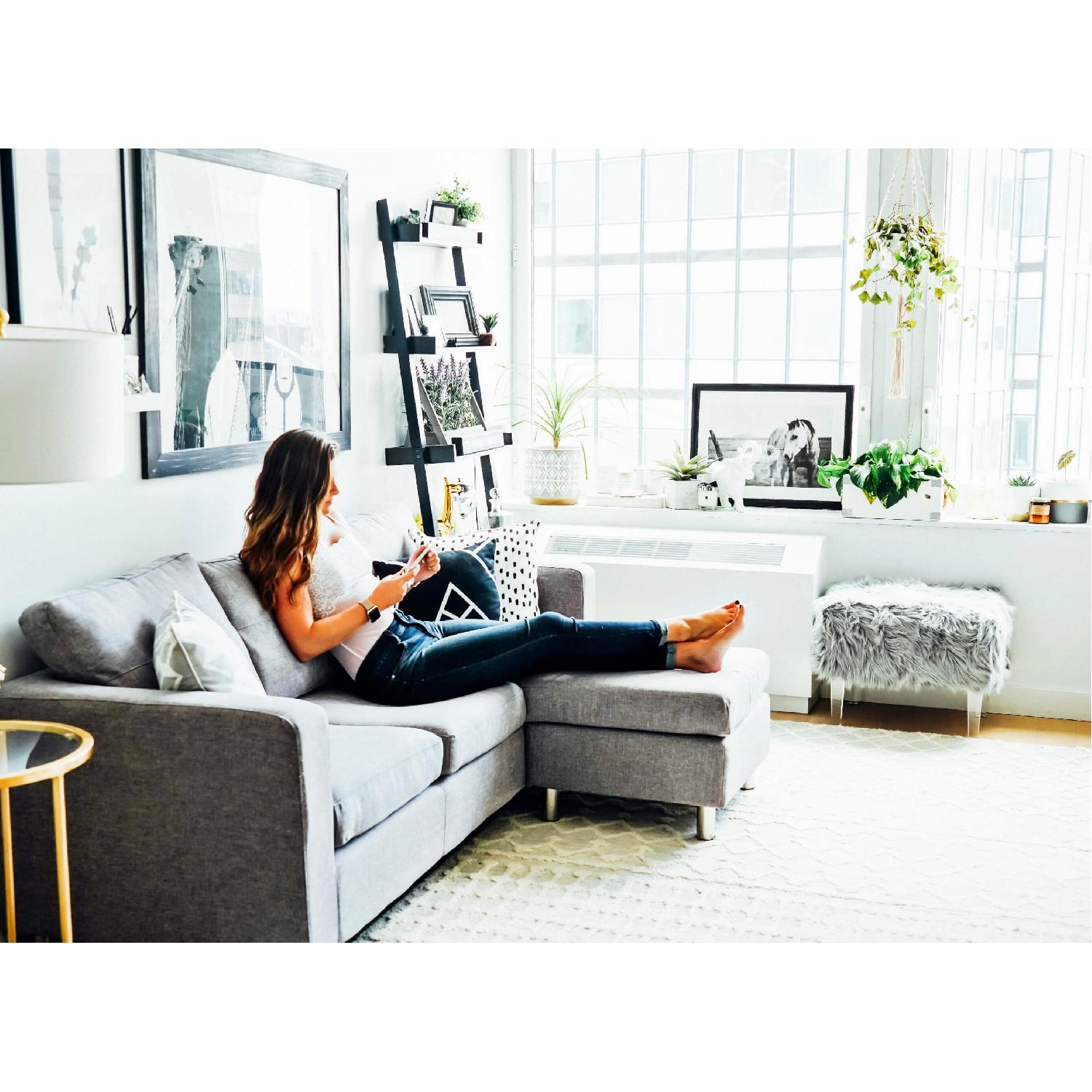 Wade Logan Clarence Reversible Sectional Sofa - image-4