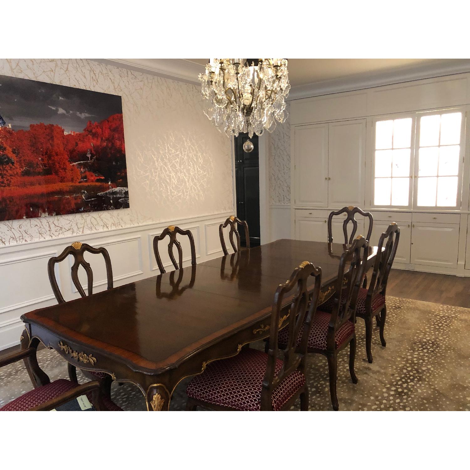 Heirloom Louis XV Expandable Dining Table w/ 8 Chairs - image-1