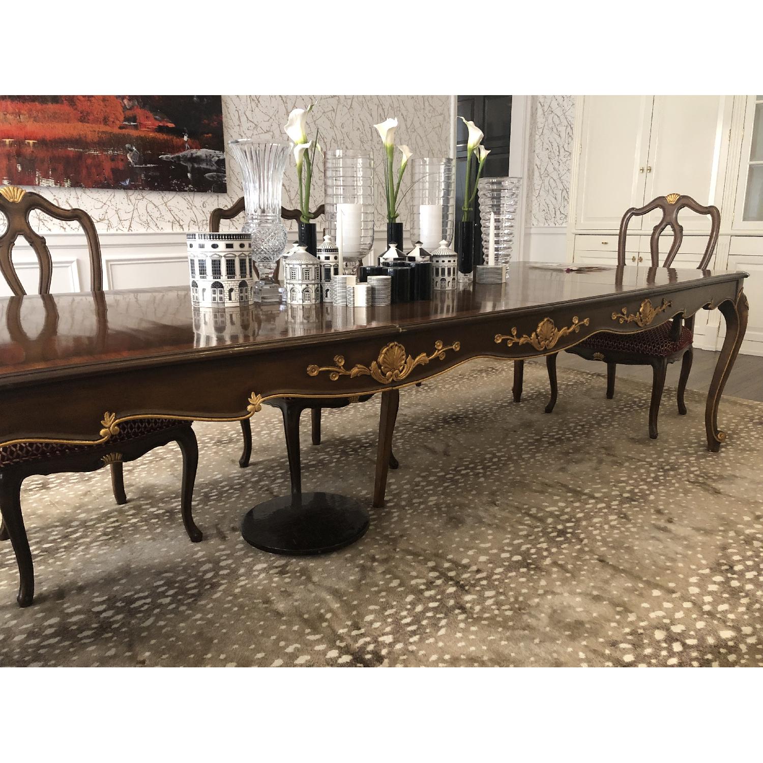 Heirloom Louis XV Expandable Dining Table w/ 8 Chairs - image-2