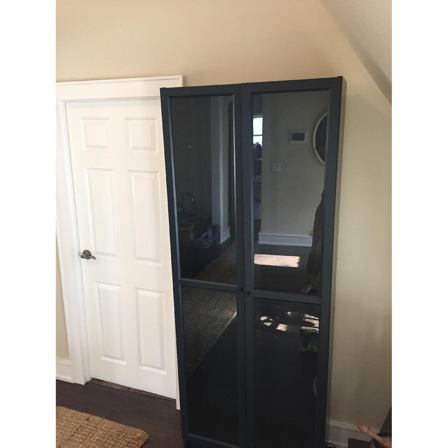 Ikea Billy Bookcase w/ Glass Doors - image-1