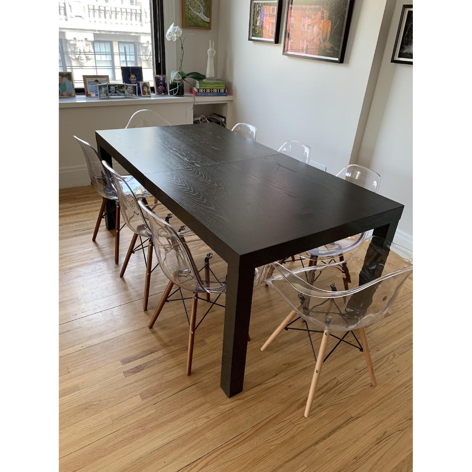 West Elm Parsons Expandable Dining Table in Chocolate Oak - image-3