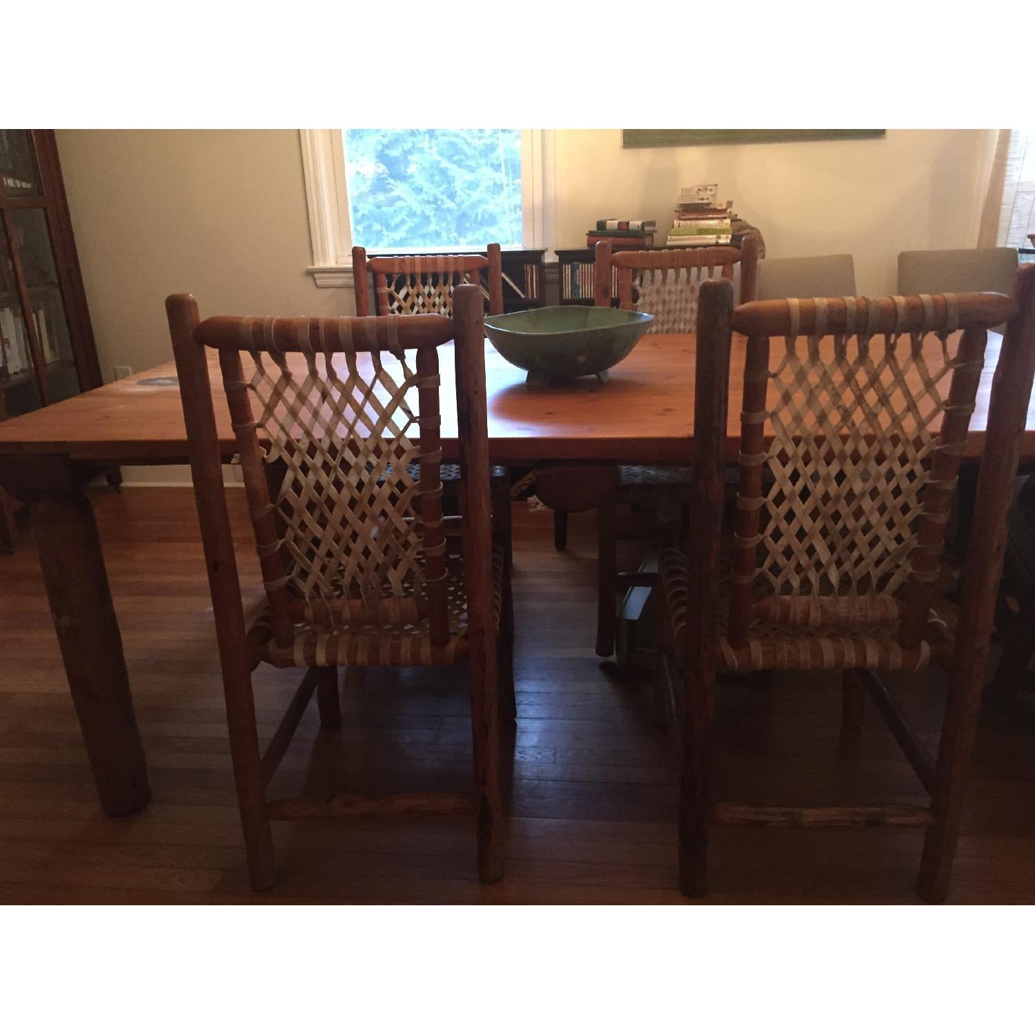 Jackson Hole Handcrafted Lodgepole Pine Table w/ 5 Chairs - image-2