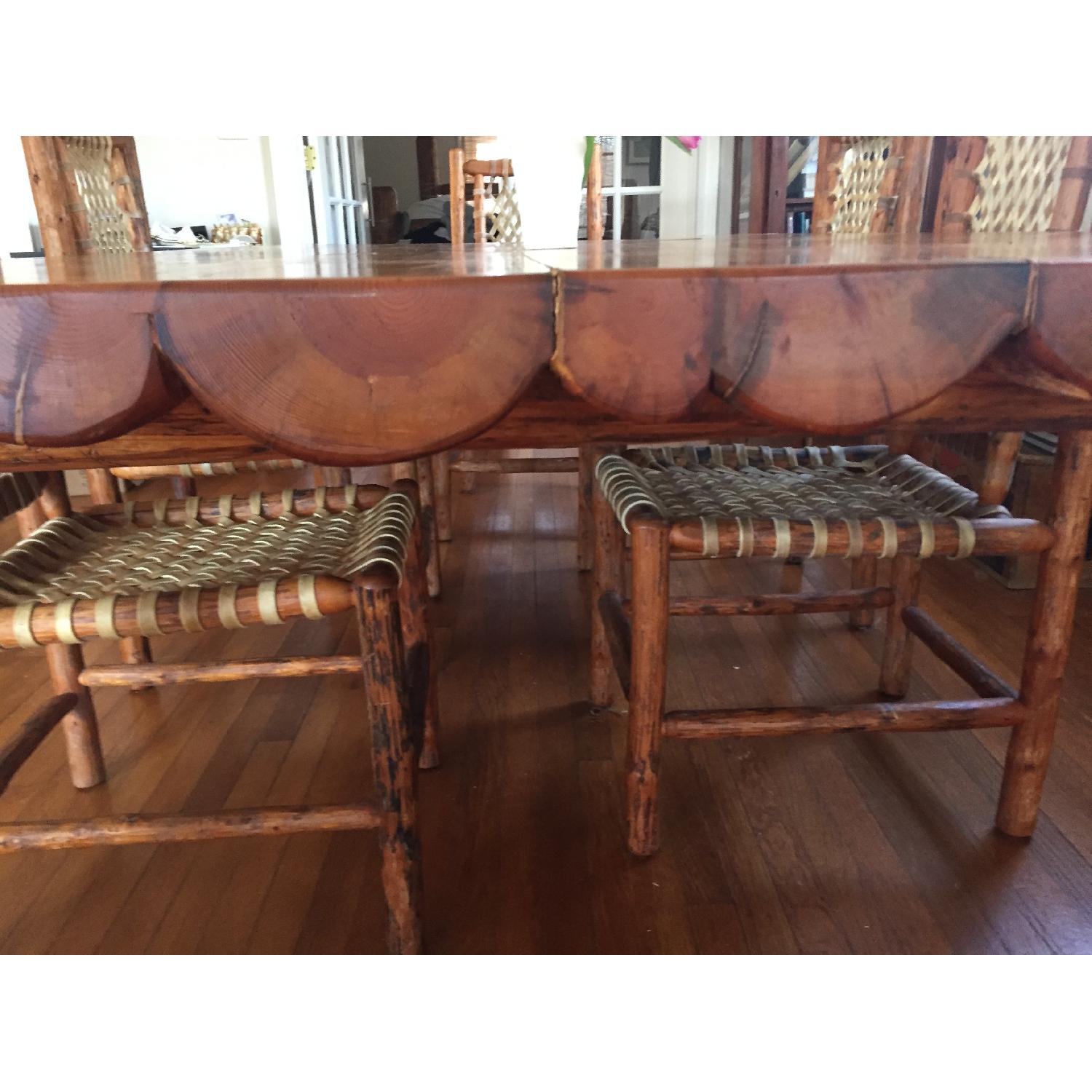 Jackson Hole Handcrafted Lodgepole Pine Table w/ 5 Chairs - image-4